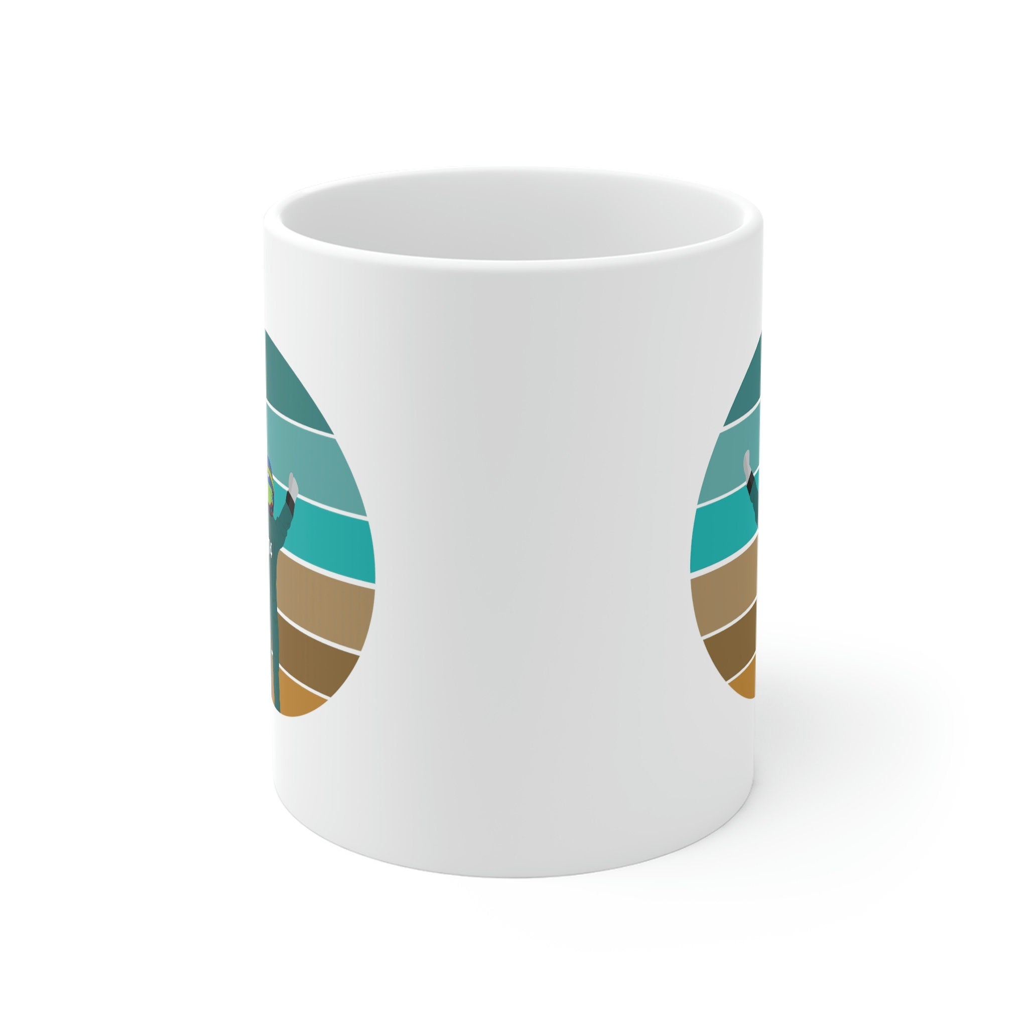 11oz White Vintage Fernando Alonso Ceramic Mug - F1 Driver Design - Perfect Gift for Motorsport and Racing Fans - Handmade Minimalist Style.