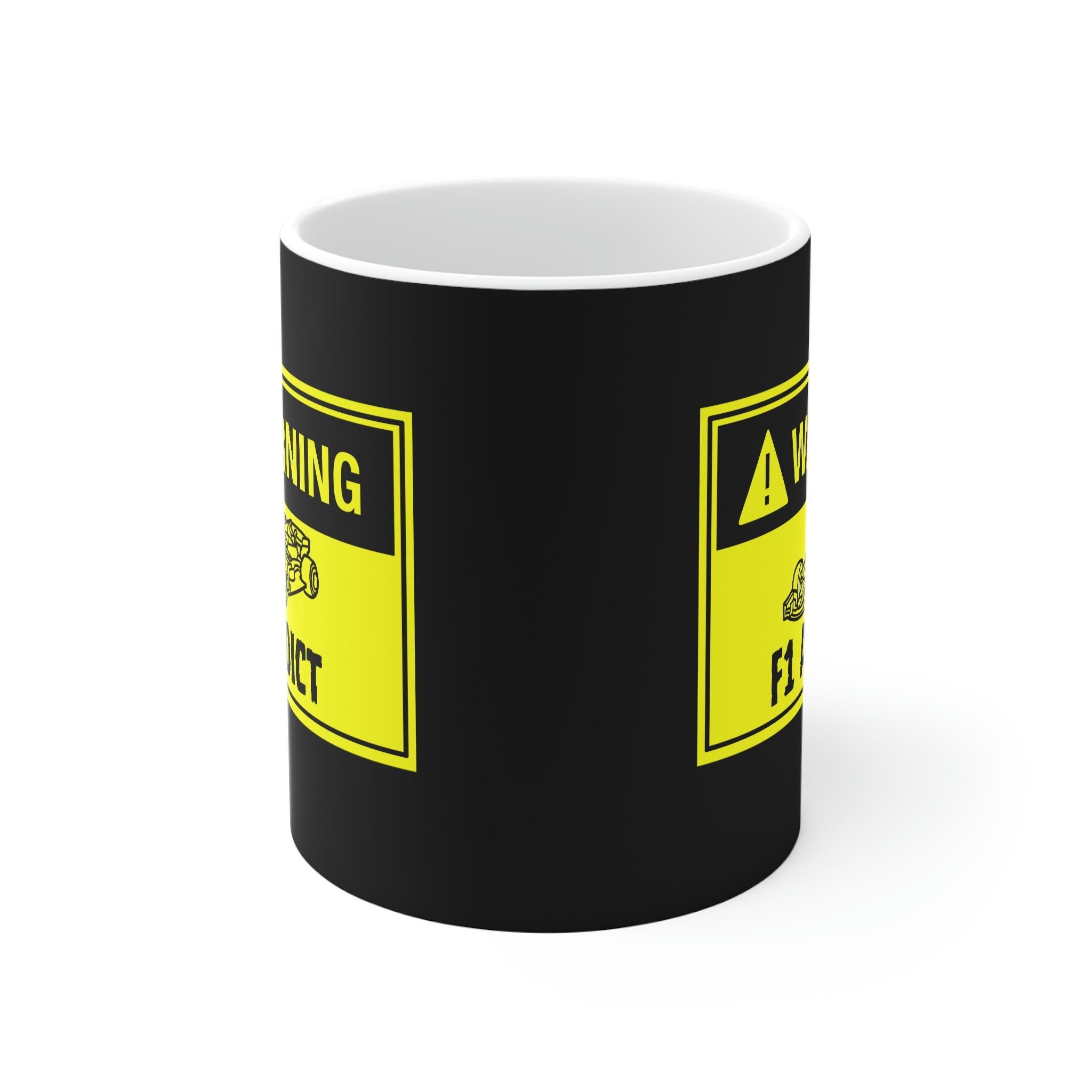 Warning F1 Mug Gift for Formula One Fanatics and Addicts, Motor Sports Fans, Unique Motorsport Gift , Funny Coffee Mug F1 Merch