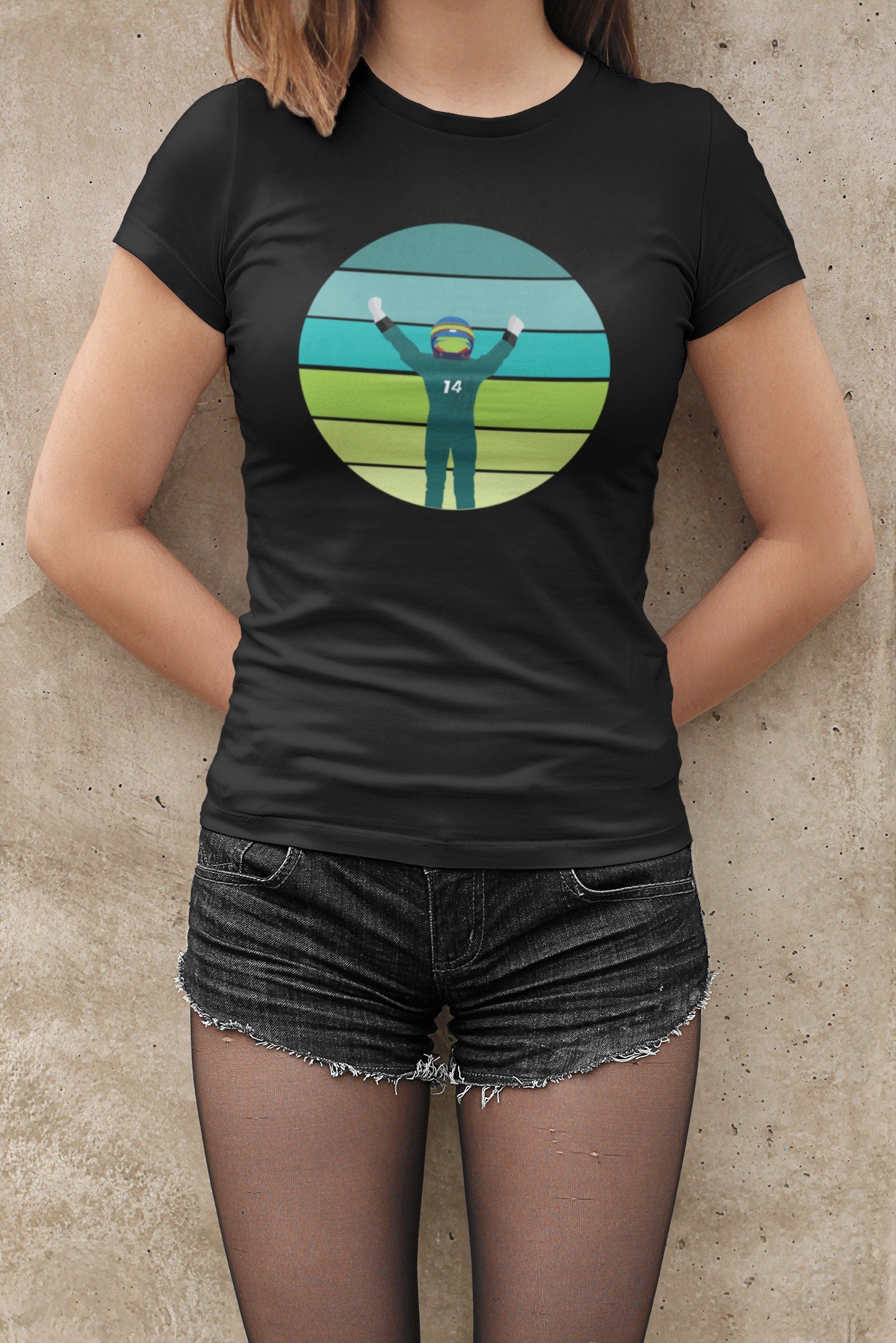 Vintage Style F1 Driver Multiple Colours T-Shirt - Comfortable and Stylish Shirt for Men and Women- Aston Martin Gift ,Fernando Alonso fan
