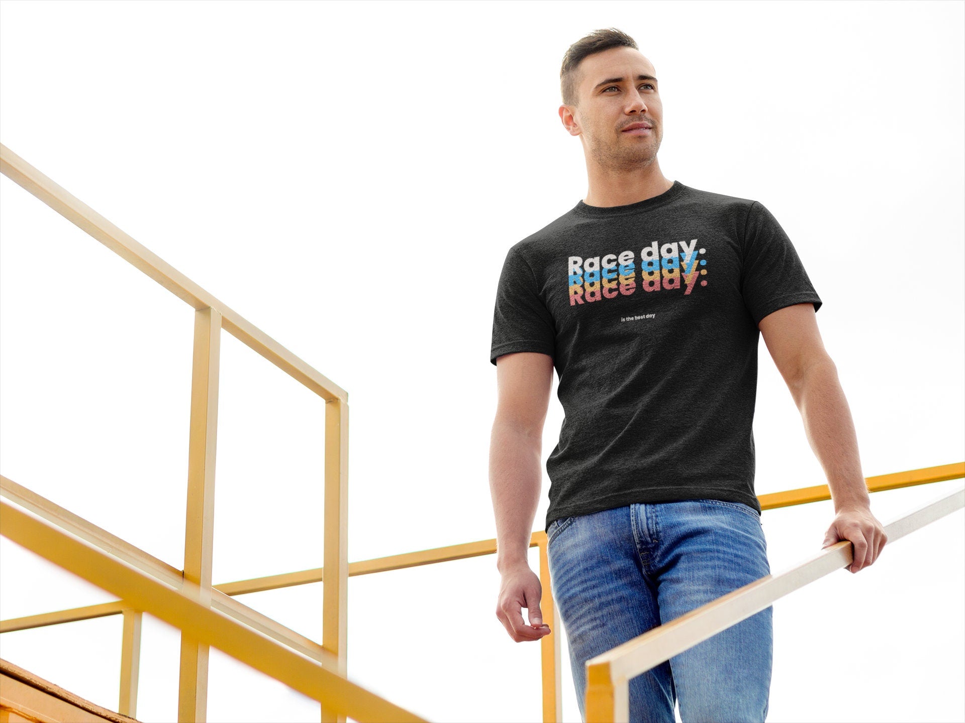 Race Day Graphic Tee - Colourful F1 Birthday Present T-Shirt for Men and Women - Unique Design - Available in Multiple Sizes - Free Shipping