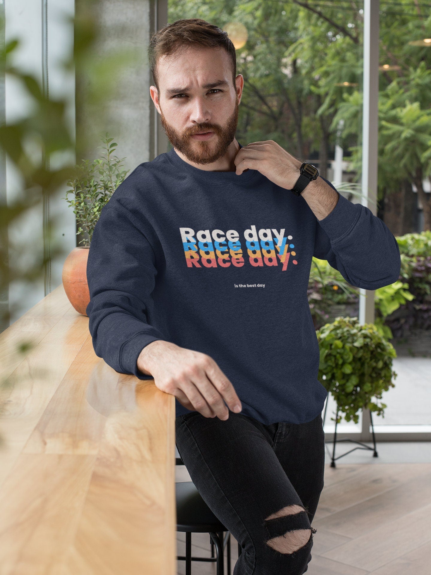 Race Day Graphic Sweatshirt - Colourful F1 Birthday Present Sweater for Men and Women - Unique Design - Multiple Sizes - Free Shipping