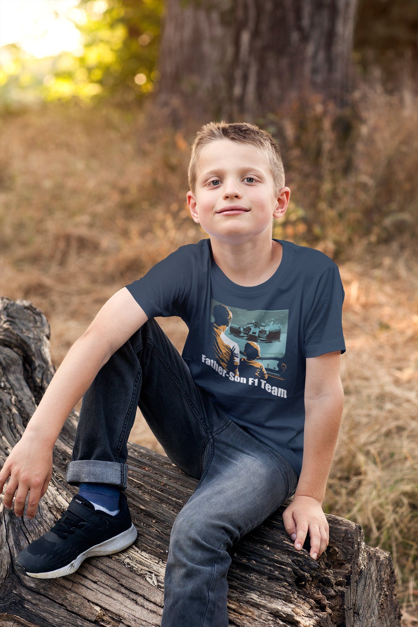 Kids Formula One Team T-Shirt: Father-Son F1 Team Matching Shirts for the Ultimate Team Bonding. Perfect Gift for Father's Day