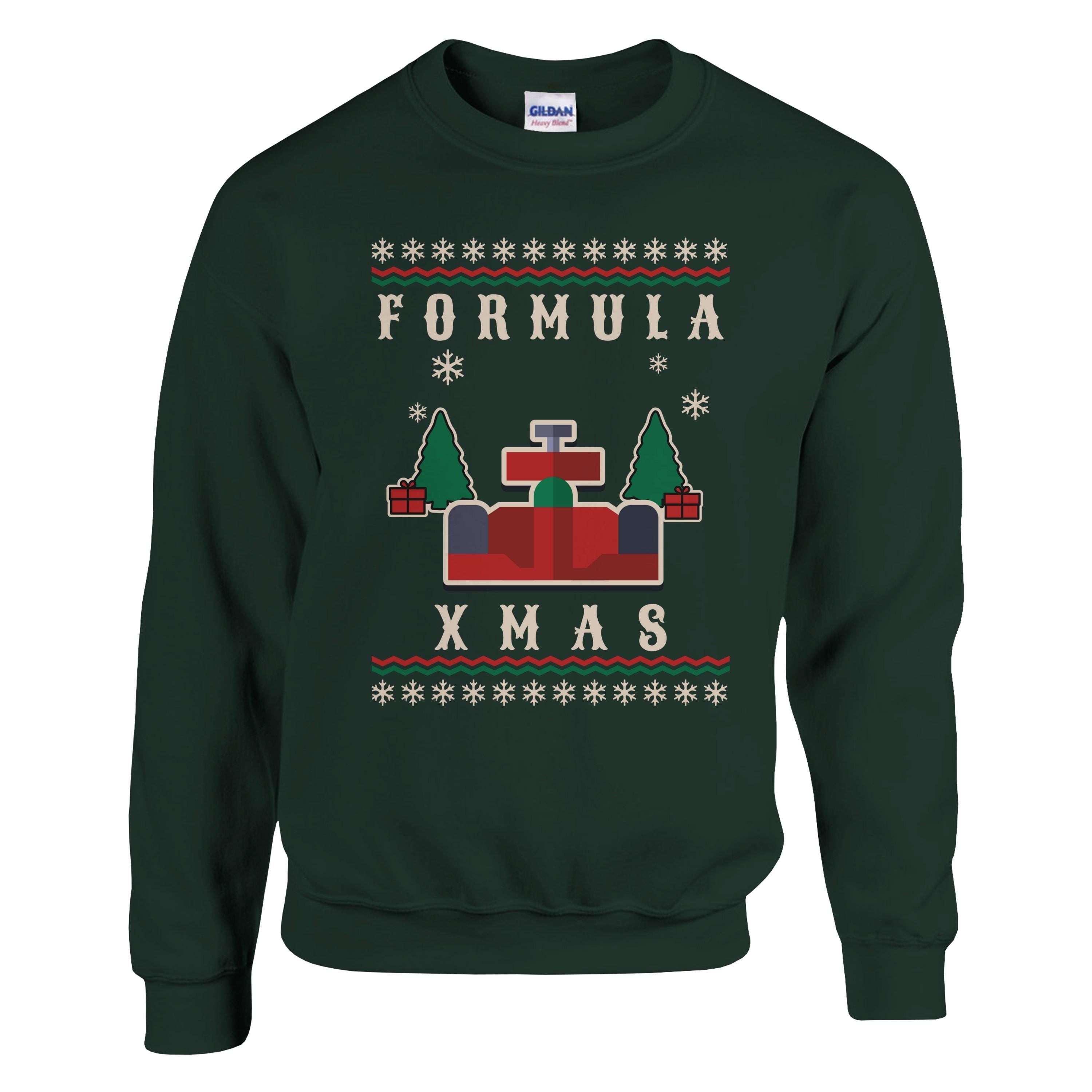 Christmas Jumper F1 Car Christmas Sweatshirt for Formula 1 Fans Christmas Gift Festive F1 XMAS Pullover