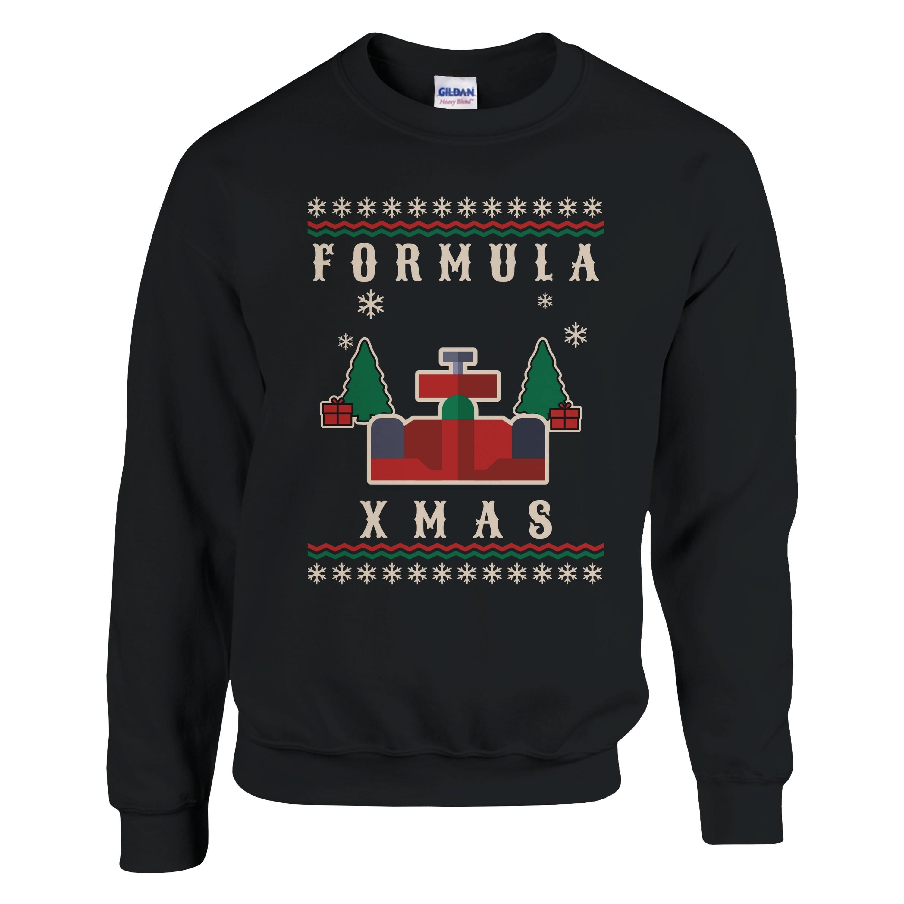 Christmas Jumper F1 Car Christmas Sweatshirt for Formula 1 Fans Christmas Gift Festive F1 XMAS Pullover