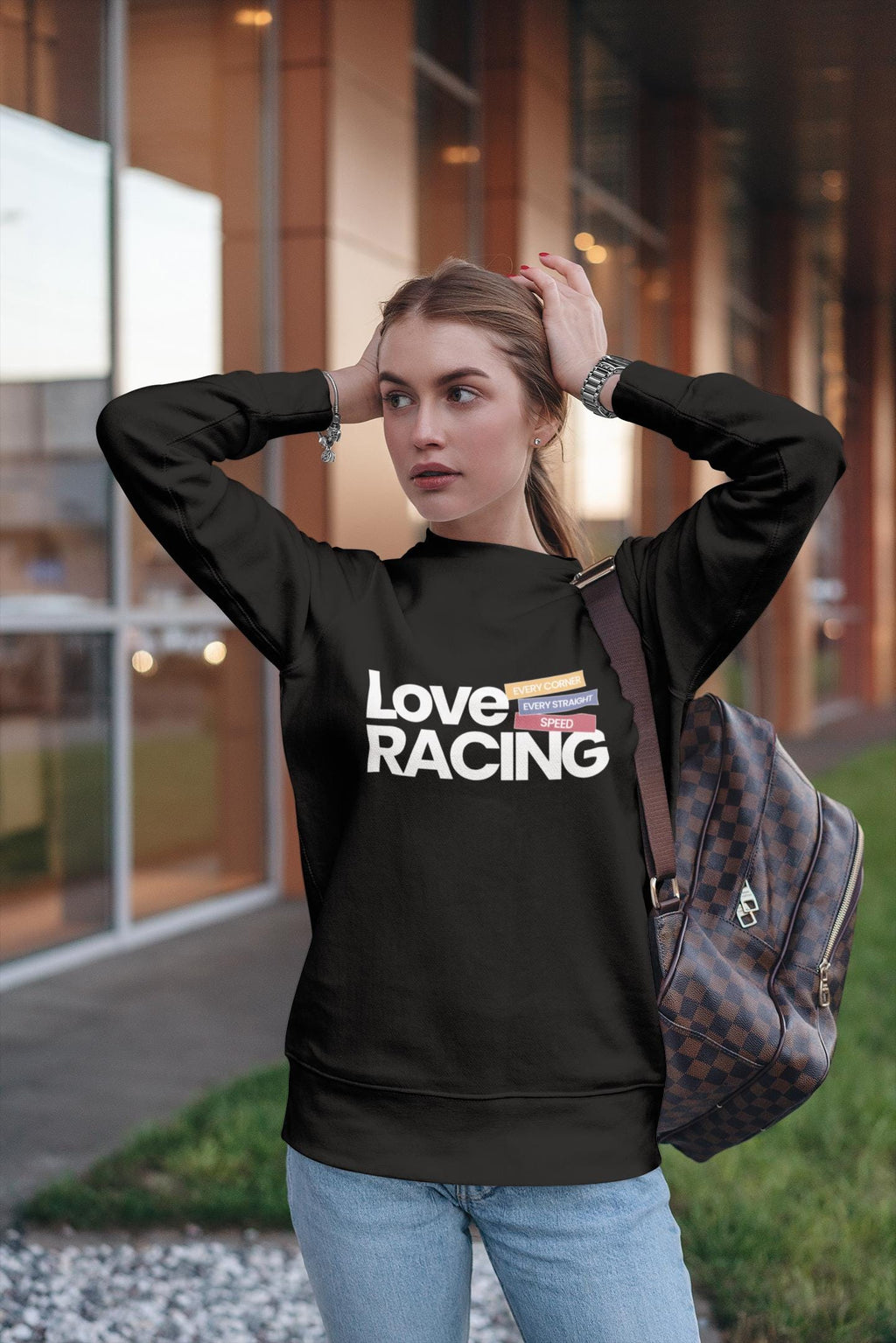 F1 Jumper – Love Racing Crewneck Sweatshirt | Formula 1 Gift for Him or Her | Motorsport Fan Clothing | Unisex Racing Sweater | UK Seller