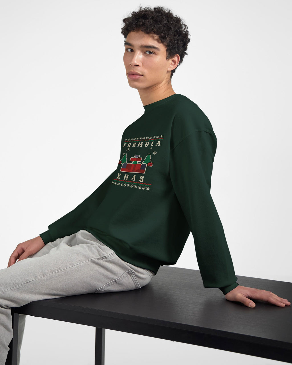 Christmas Jumper F1 Car Christmas Sweatshirt for Formula 1 Fans Christmas Gift Festive F1 XMAS Pullover