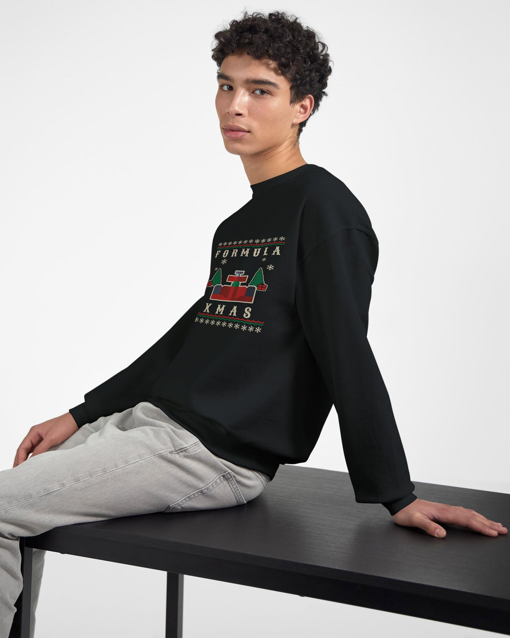 Christmas Jumper F1 Car Christmas Sweatshirt for Formula 1 Fans Christmas Gift Festive F1 XMAS Pullover