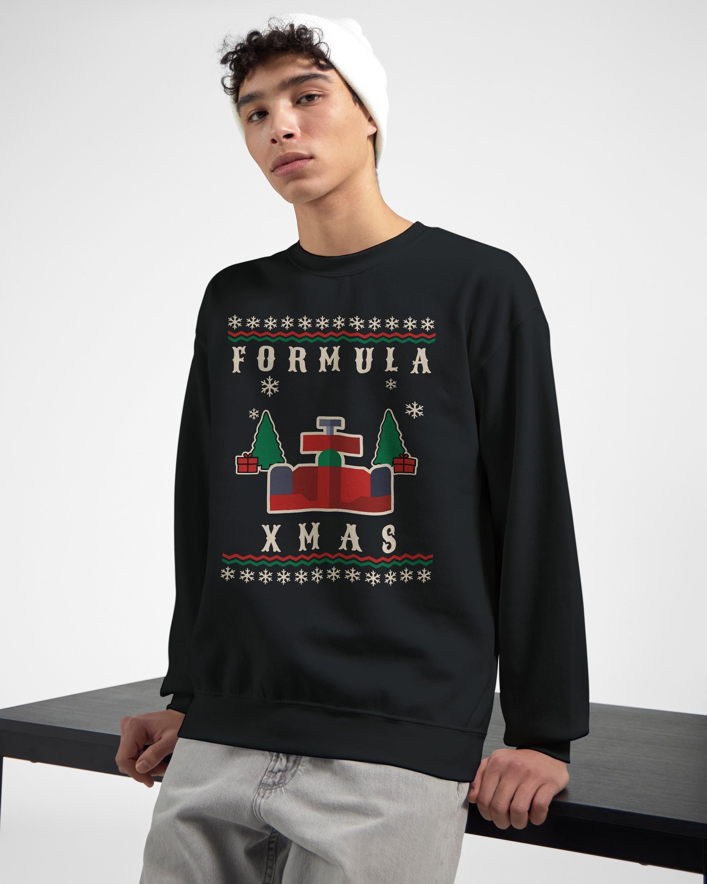Christmas Jumper F1 Car Christmas Sweatshirt for Formula 1 Fans Christmas Gift Festive F1 XMAS Pullover