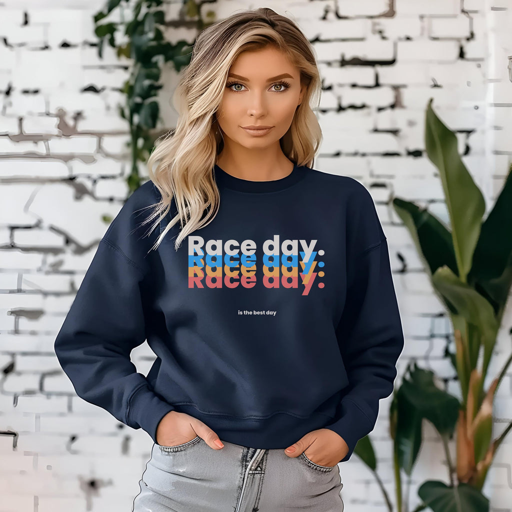 Race Day Graphic Sweatshirt - Colourful F1 Birthday Present Sweater for Men and Women - Unique Design - Multiple Sizes - Free Shipping
