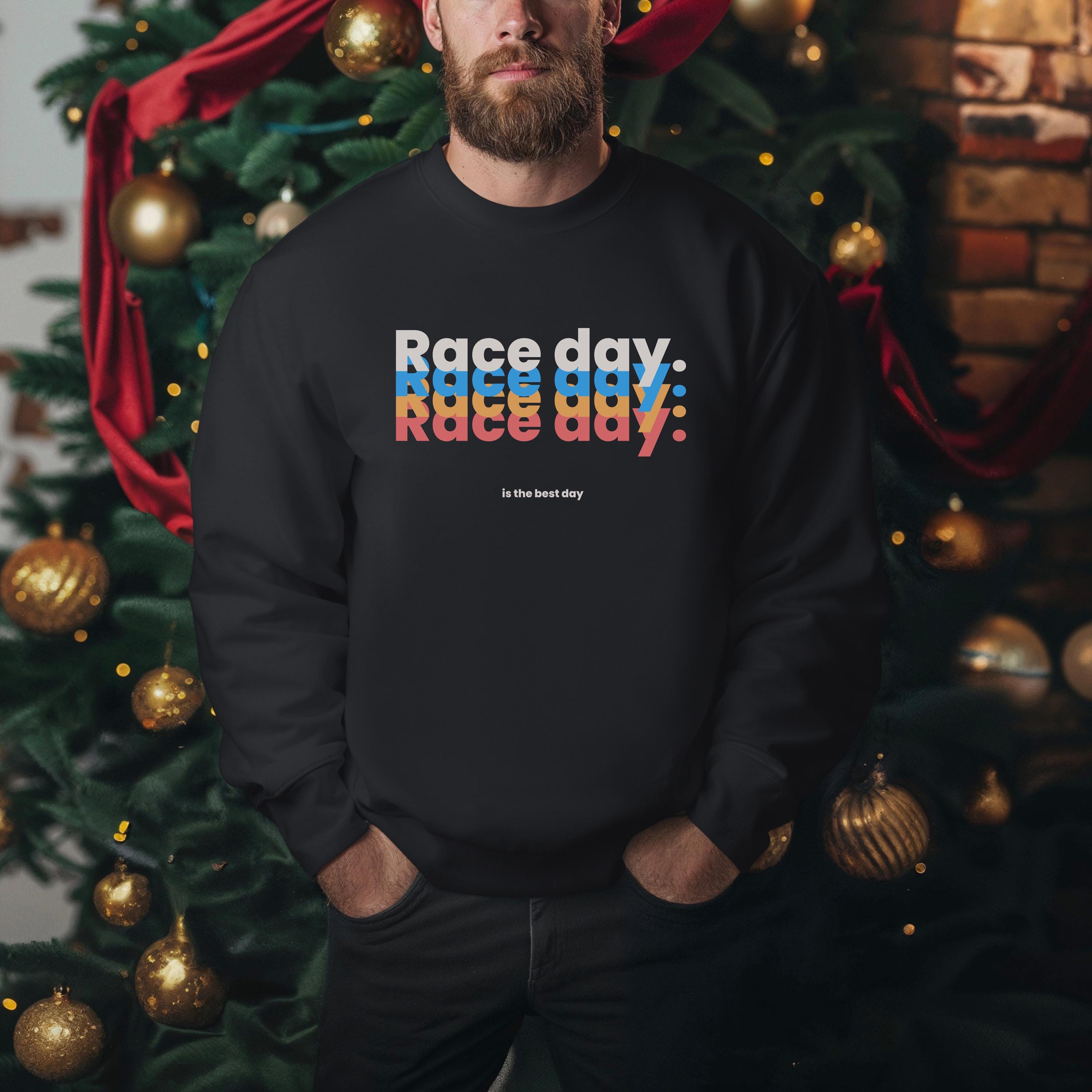 Race Day Graphic Sweatshirt - Colourful F1 Birthday Present Sweater for Men and Women - Unique Design - Multiple Sizes - Free Shipping