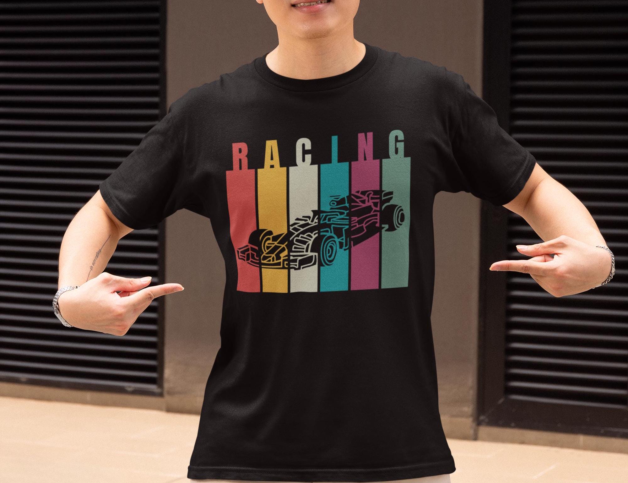 Racing Car T-Shirt – Retro Formula 1 Tee for Men & Women – Vintage Motorsport Graphic Shirt – F1 Fan Gift – Race Day Apparel