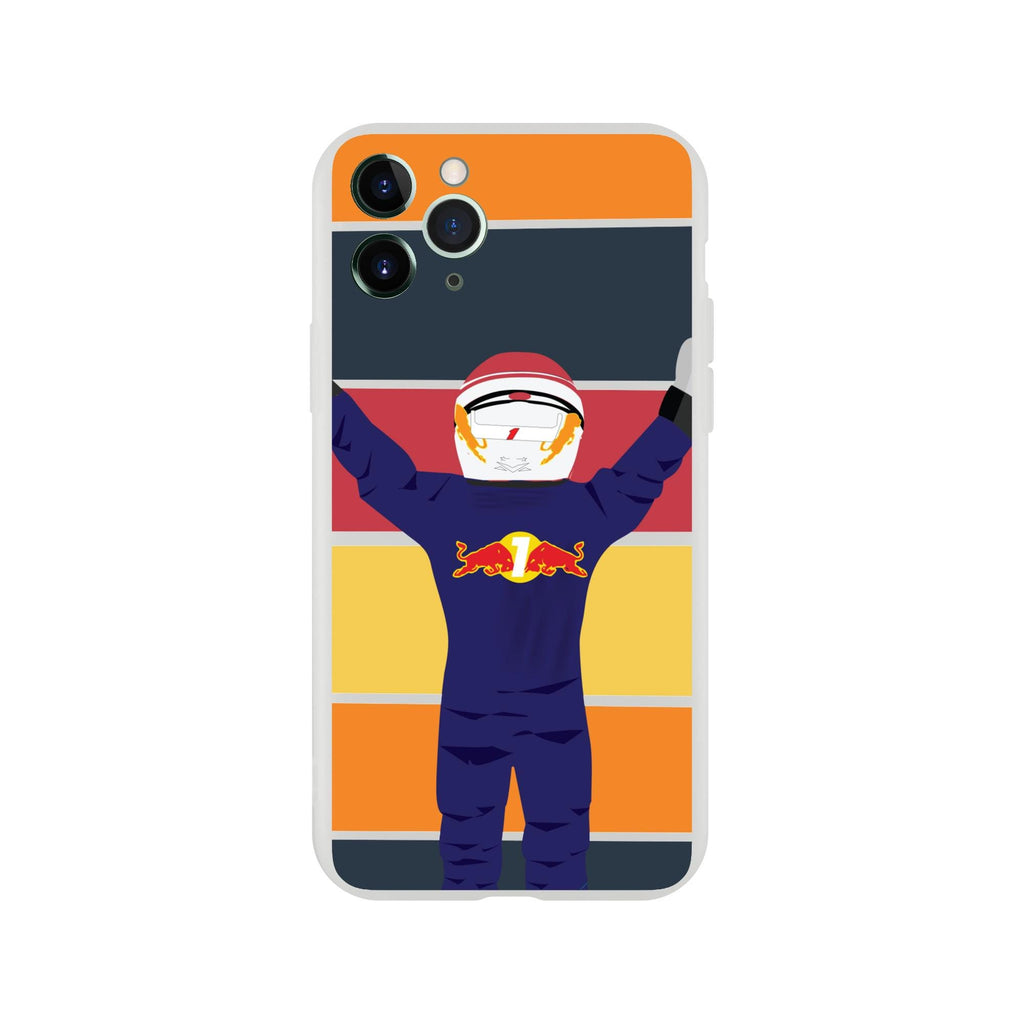 Funda transparente para Iphone F1 - Estilo vintage Max Verstappen y Red Bull Racing Fórmula 1 Regalo