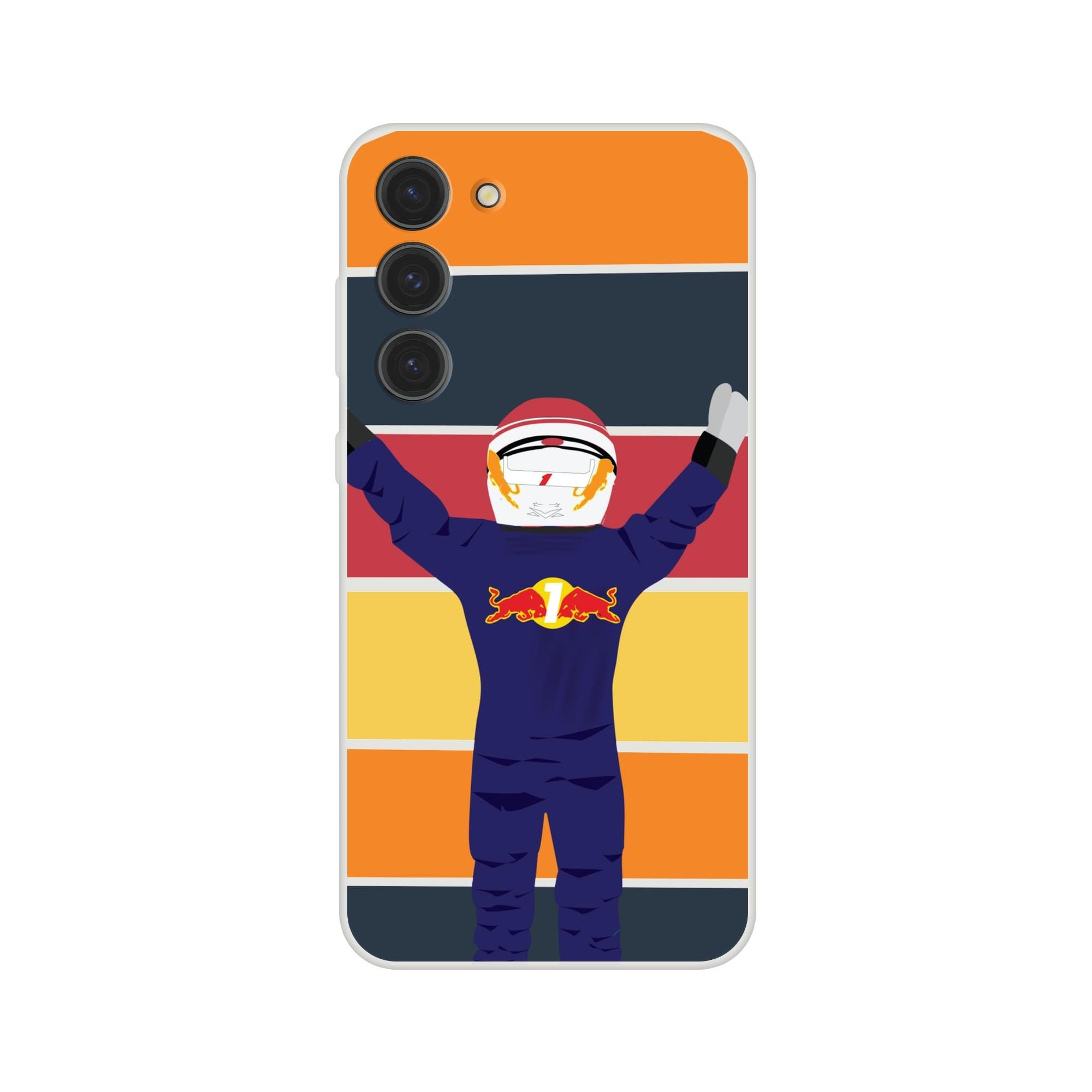 Motorsports Passion: Racing Champion Flexi Phone Case - Max Verstappen Design for F1 Fans