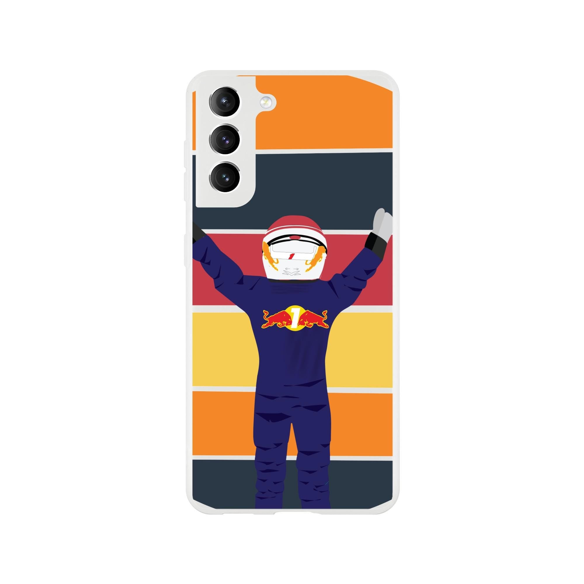 Motorsports Passion: Racing Champion Flexi Phone Case - Max Verstappen Design for F1 Fans