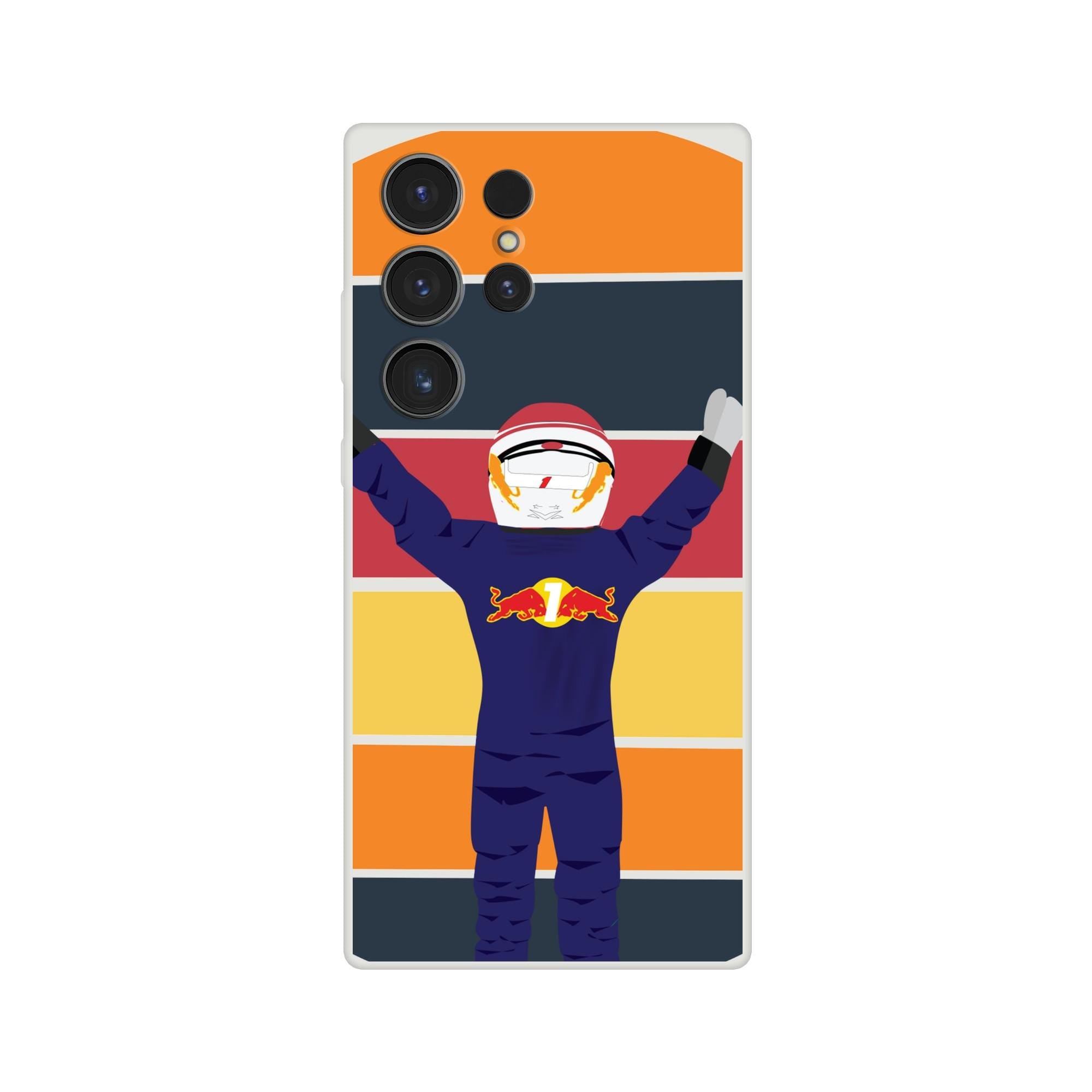 Motorsports Passion: Racing Champion Flexi Phone Case - Max Verstappen Design for F1 Fans