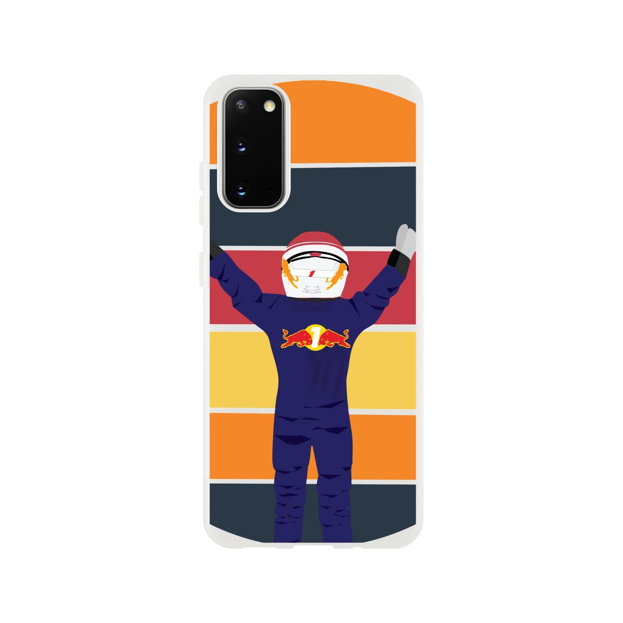Motorsports Passion: Racing Champion Flexi Phone Case - Max Verstappen Design for F1 Fans