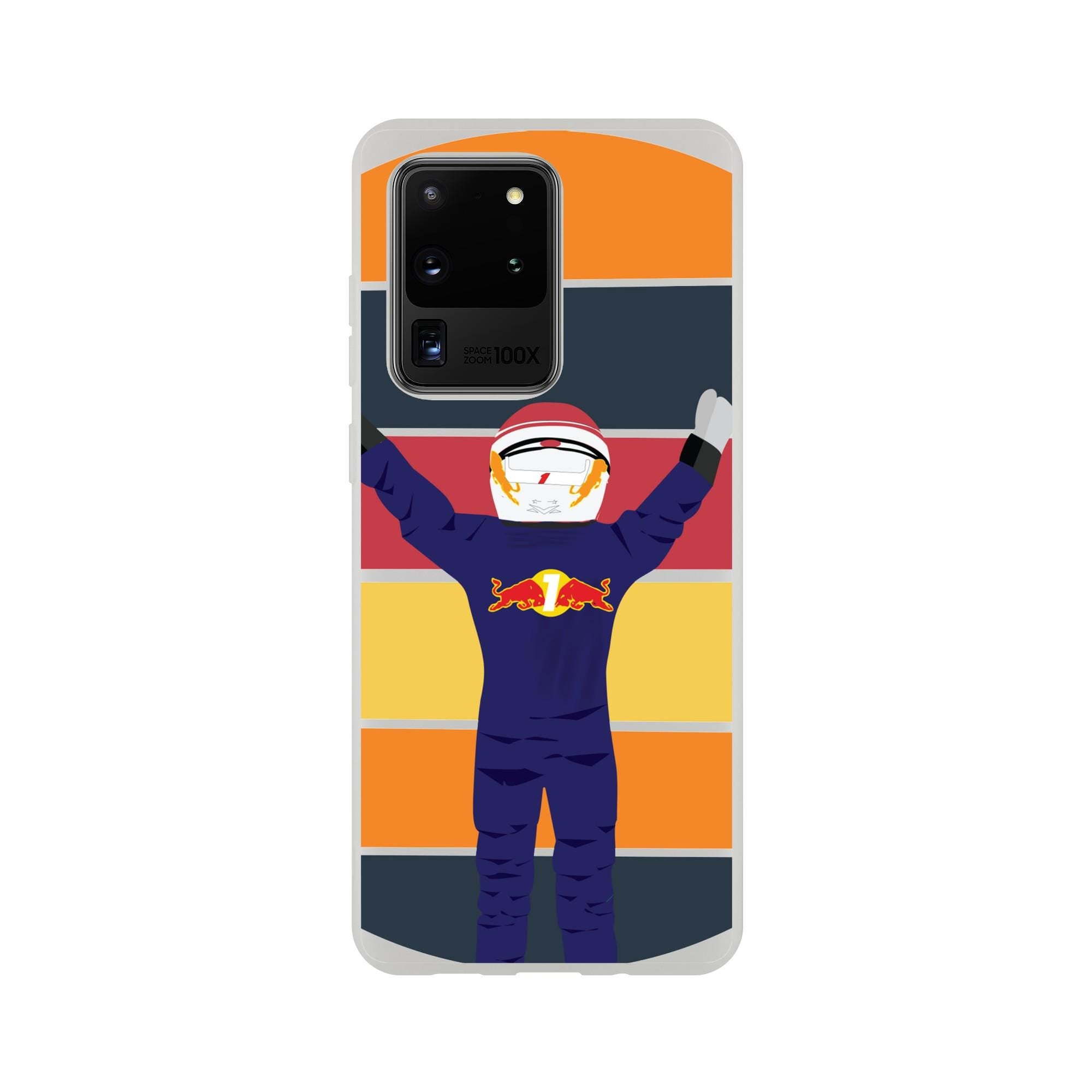 Motorsports Passion: Racing Champion Flexi Phone Case - Max Verstappen Design for F1 Fans