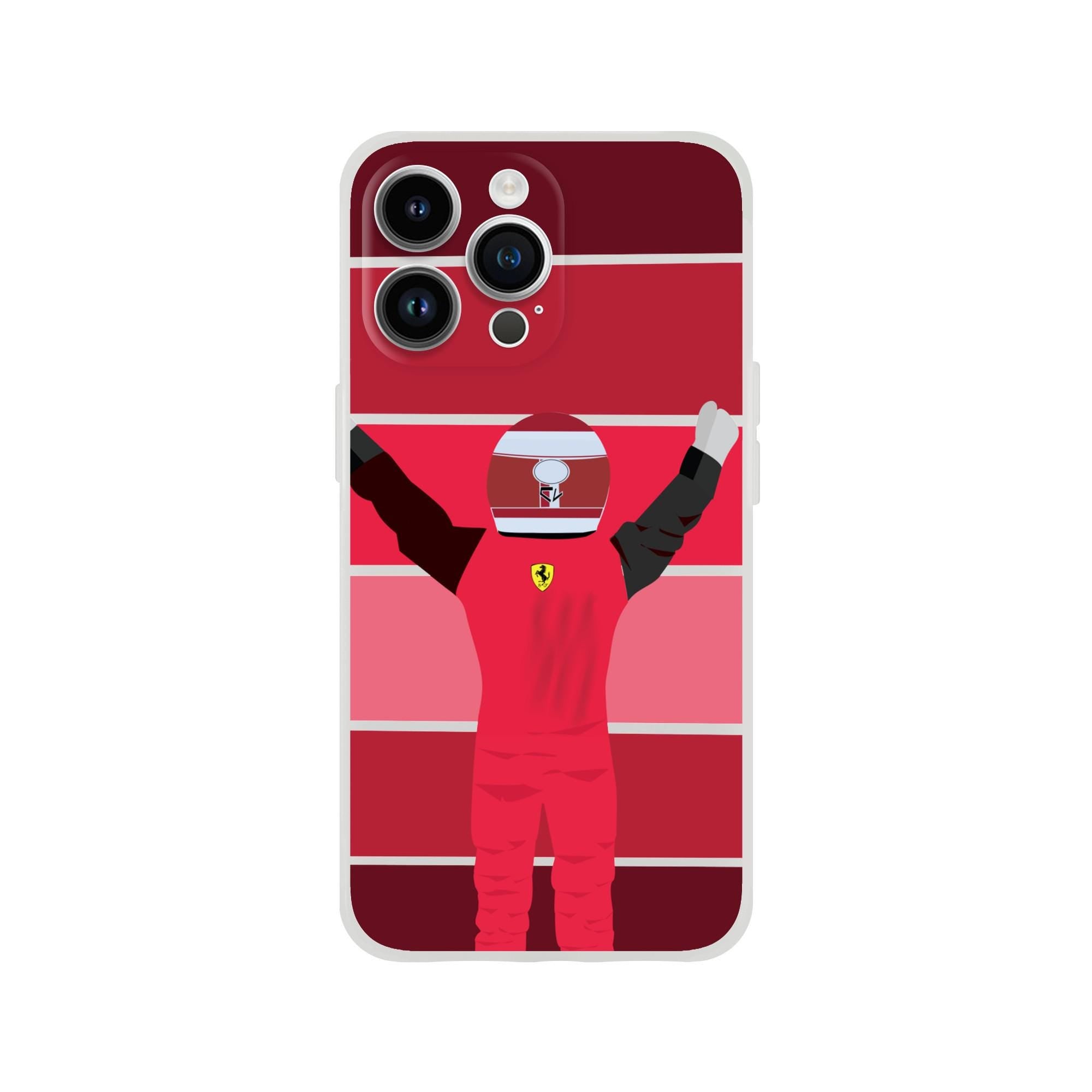 Charles Leclerc Racing Victory Phone Case – Formula 1 Gift for Ferrari Fans-Bold F1 Design | Custom Flexible TPU Cover,