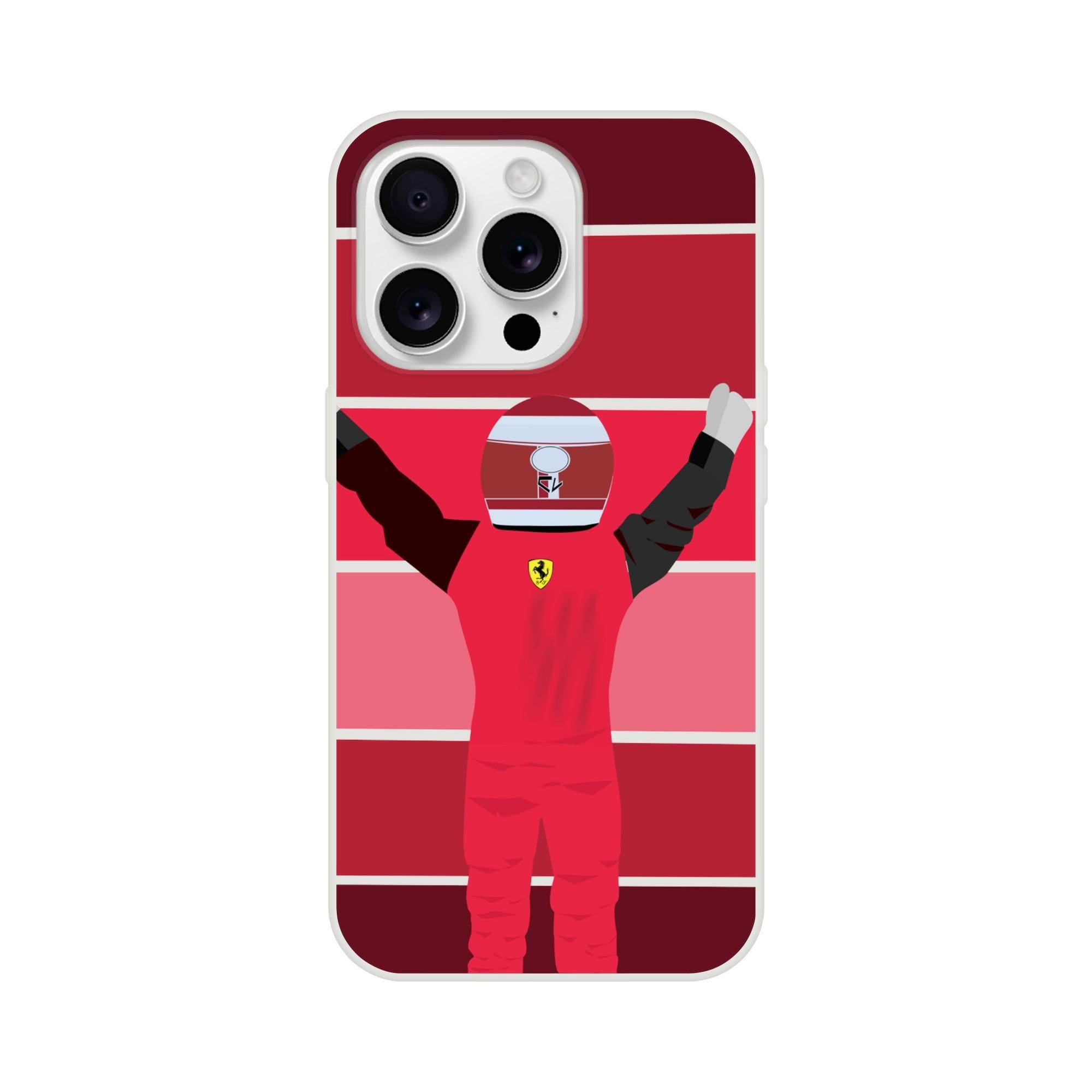 Charles Leclerc Racing Victory Phone Case – Formula 1 Gift for Ferrari Fans-Bold F1 Design | Custom Flexible TPU Cover,