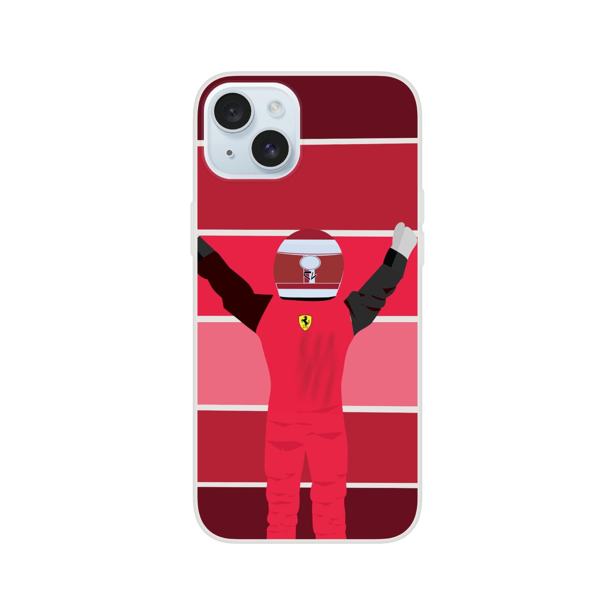 Charles Leclerc Racing Victory Phone Case – Formula 1 Gift for Ferrari Fans-Bold F1 Design | Custom Flexible TPU Cover,