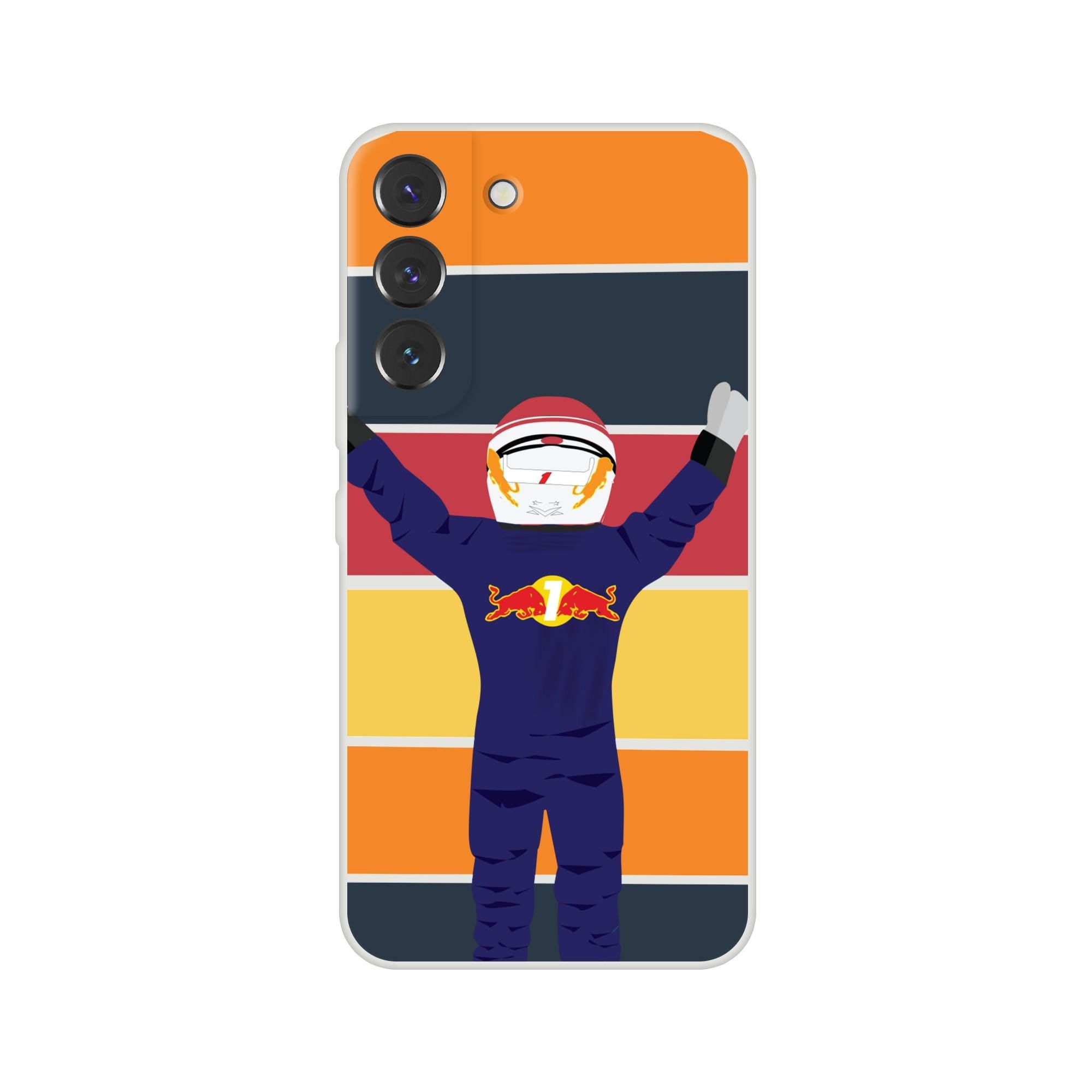 Motorsports Passion: Racing Champion Flexi Phone Case - Max Verstappen Design for F1 Fans