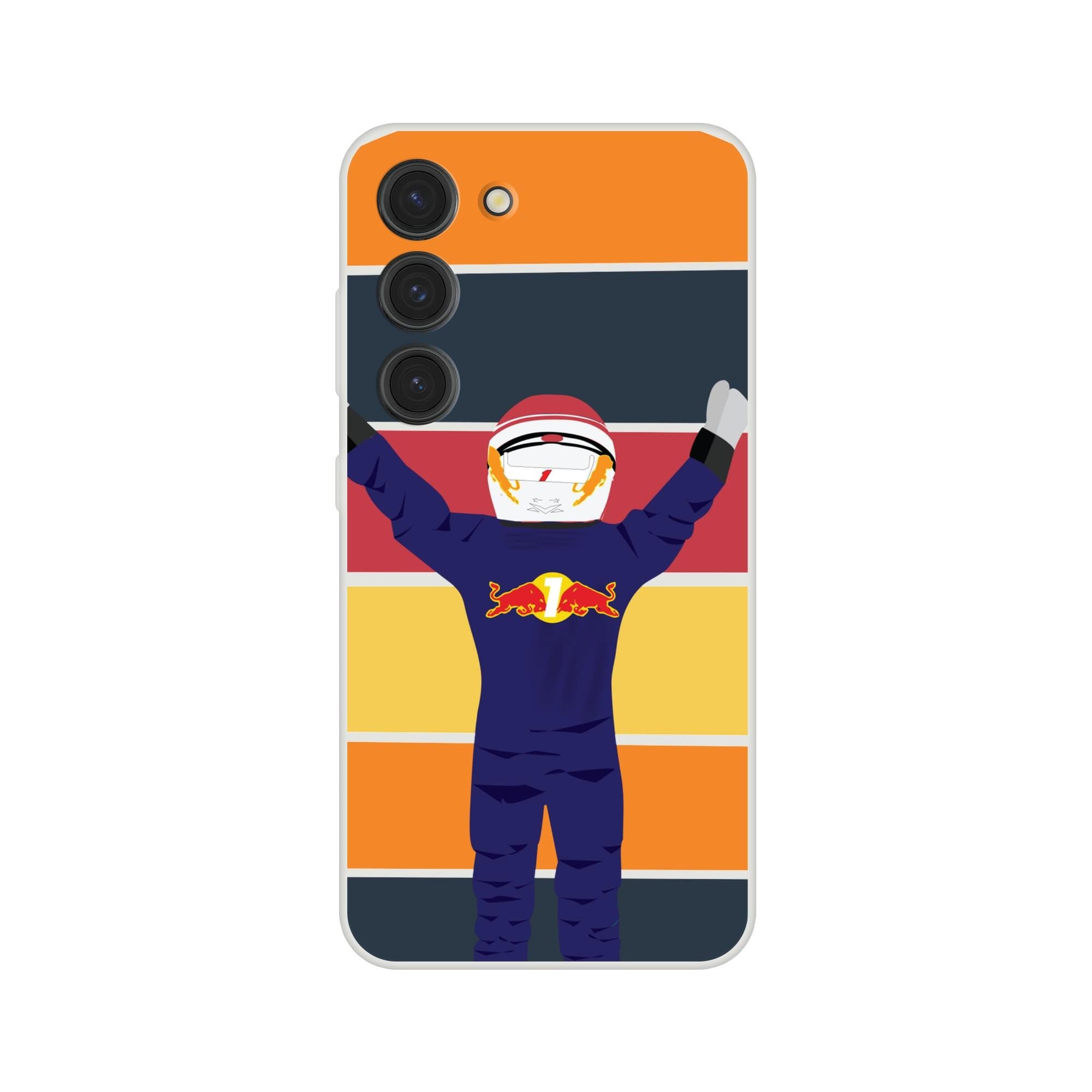 Motorsports Passion: Racing Champion Flexi Phone Case - Max Verstappen Design for F1 Fans