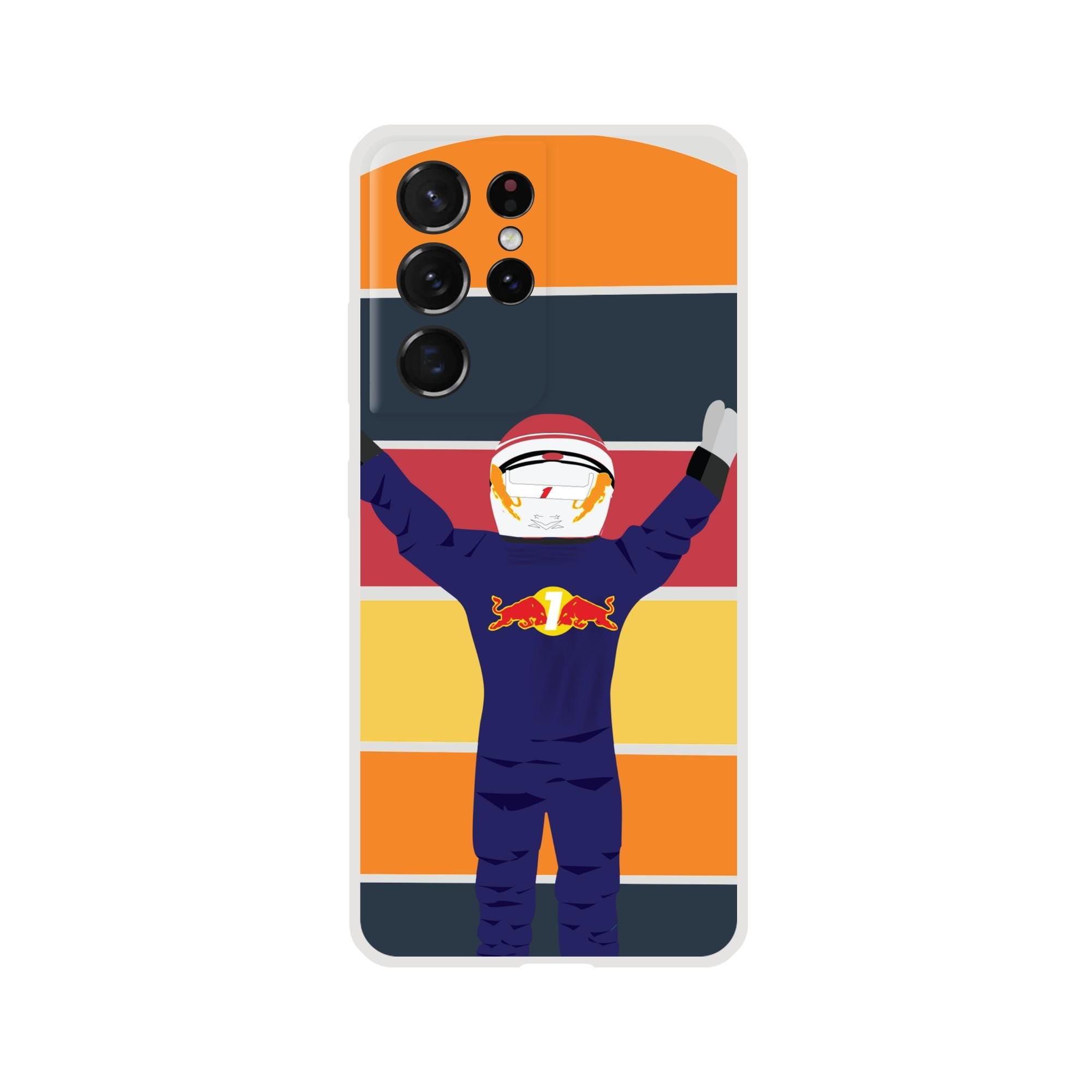 Motorsports Passion: Racing Champion Flexi Phone Case - Max Verstappen Design for F1 Fans