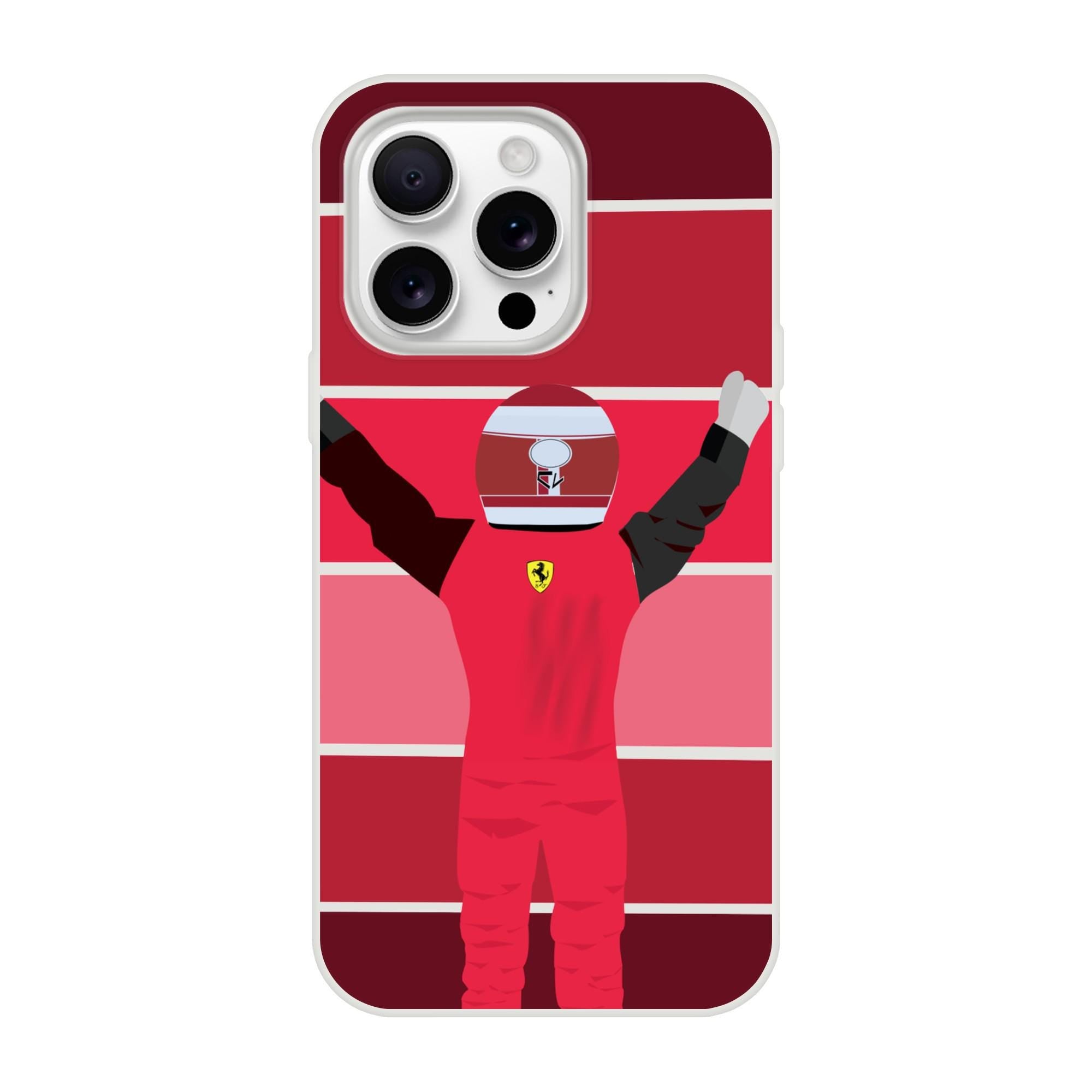 Charles Leclerc Racing Victory Phone Case – Formula 1 Gift for Ferrari Fans-Bold F1 Design | Custom Flexible TPU Cover,