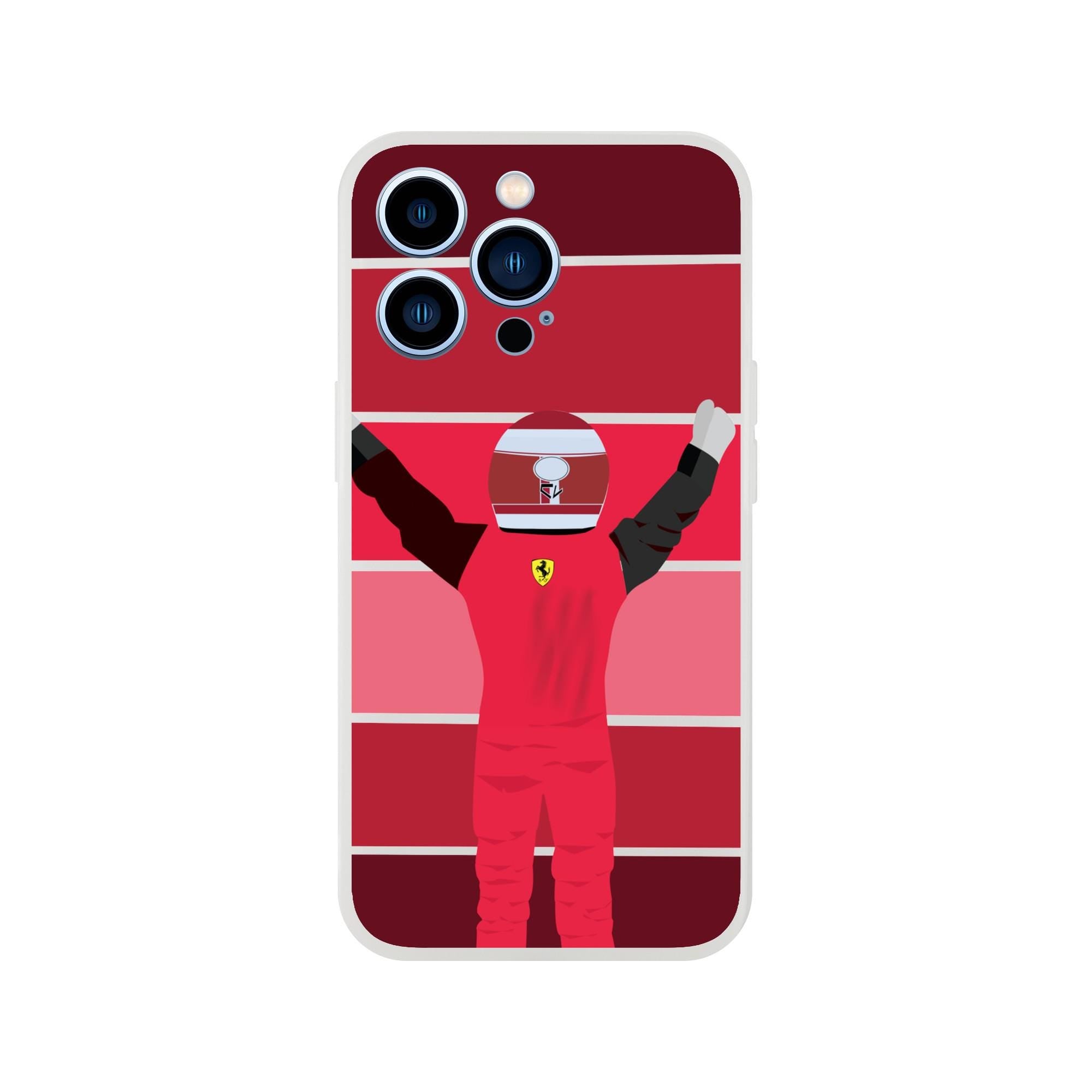 Charles Leclerc Racing Victory Phone Case – Formula 1 Gift for Ferrari Fans-Bold F1 Design | Custom Flexible TPU Cover,