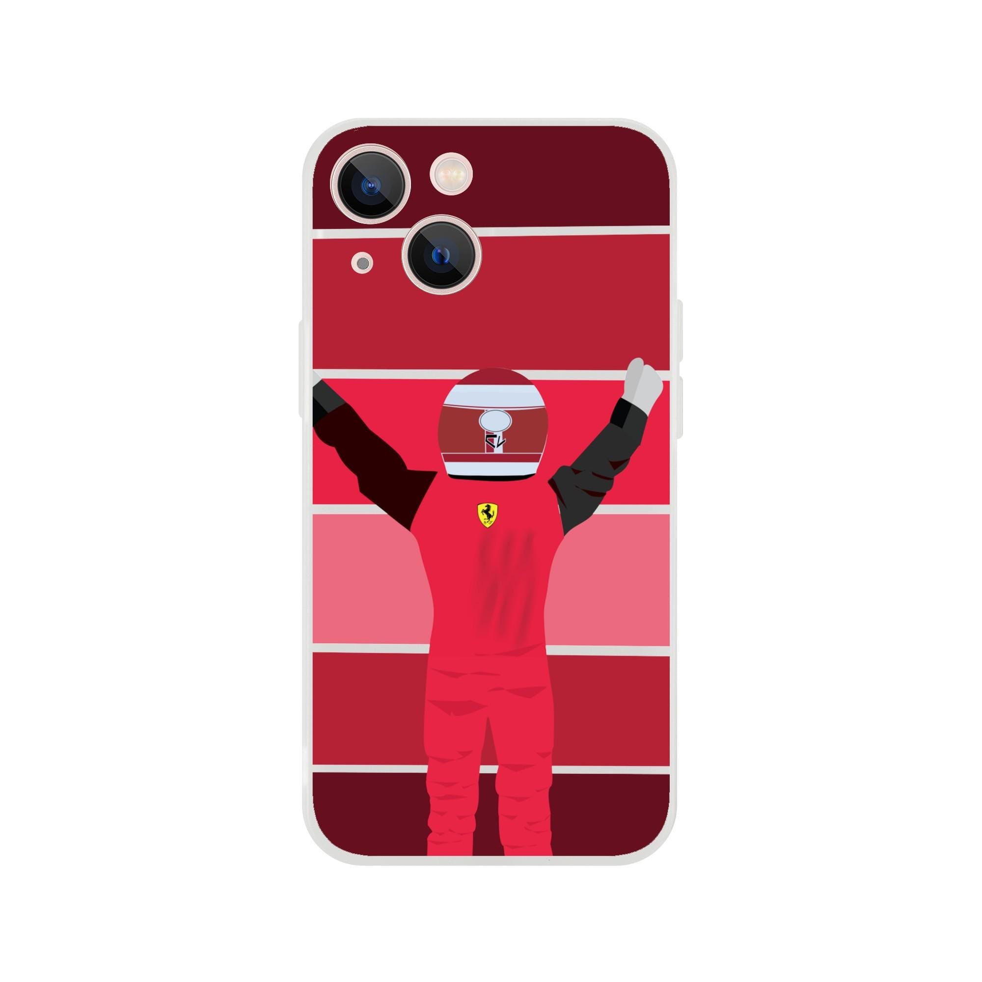 Charles Leclerc Racing Victory Phone Case – Formula 1 Gift for Ferrari Fans-Bold F1 Design | Custom Flexible TPU Cover,