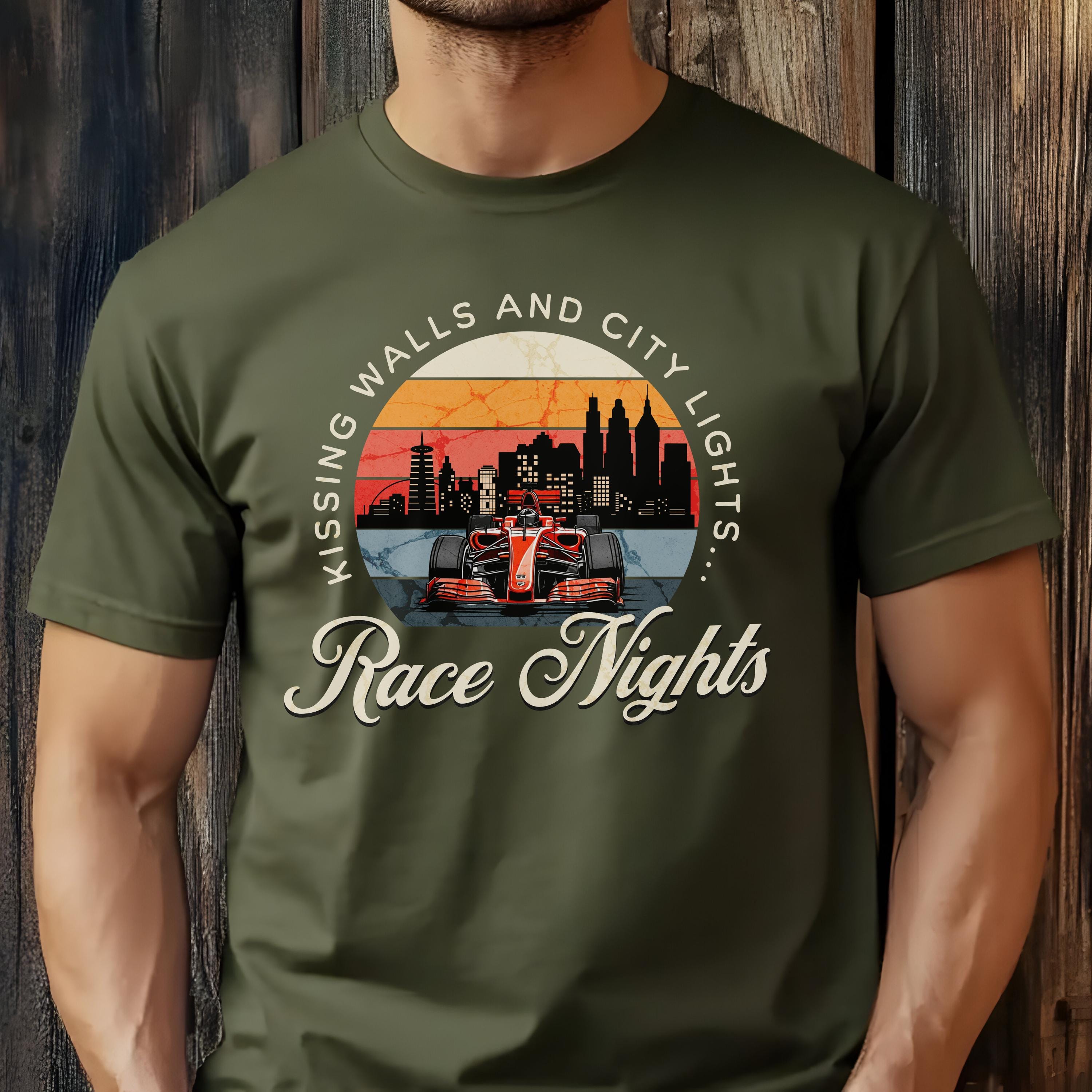 F1 Racing Car T-Shirt: Urban Street Circuit, Grand Prix Apparel