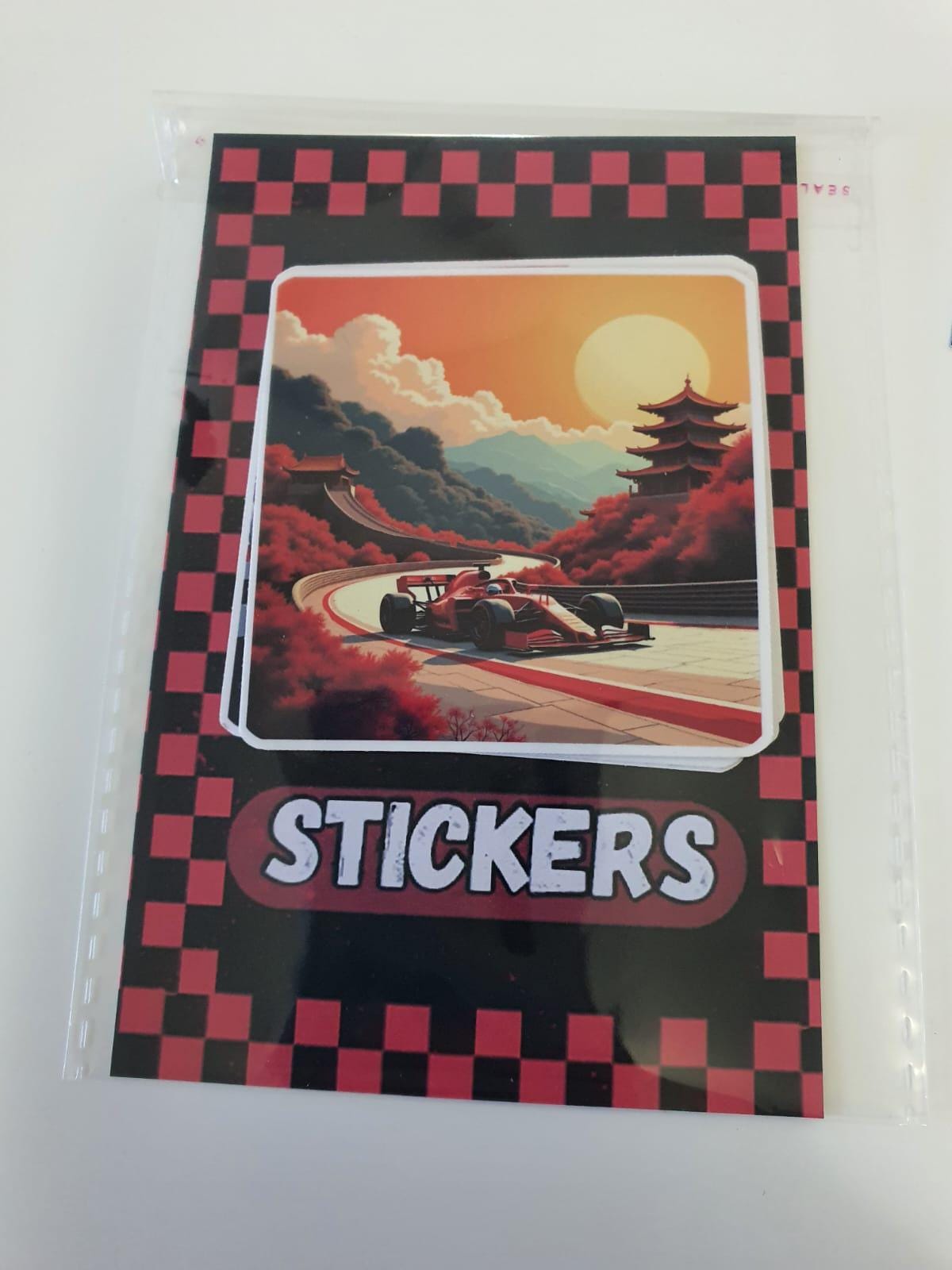 F1 Race Car Sticker: Motorsport Vinyl Decal, Grand Prix Art