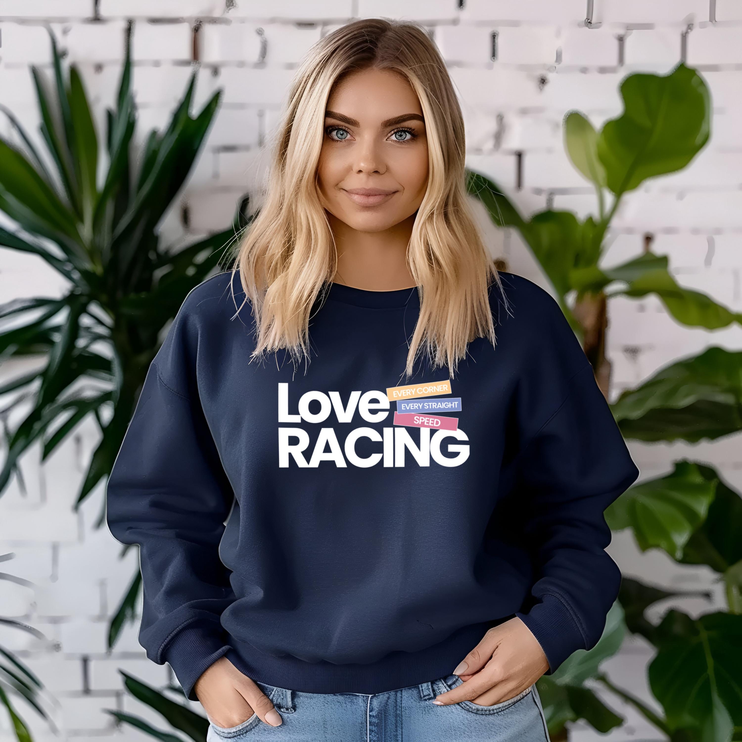 F1 Jumper – Love Racing Crewneck Sweatshirt | Formula 1 Gift for Him or Her | Motorsport Fan Clothing | Unisex Racing Sweater | UK Seller