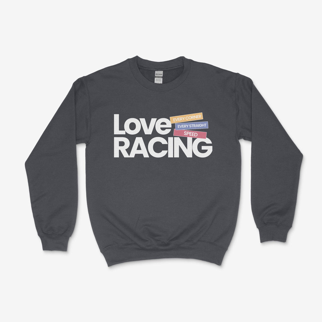 F1 Jumper – Love Racing Crewneck Sweatshirt | Formula 1 Gift for Him or Her | Motorsport Fan Clothing | Unisex Racing Sweater | UK Seller