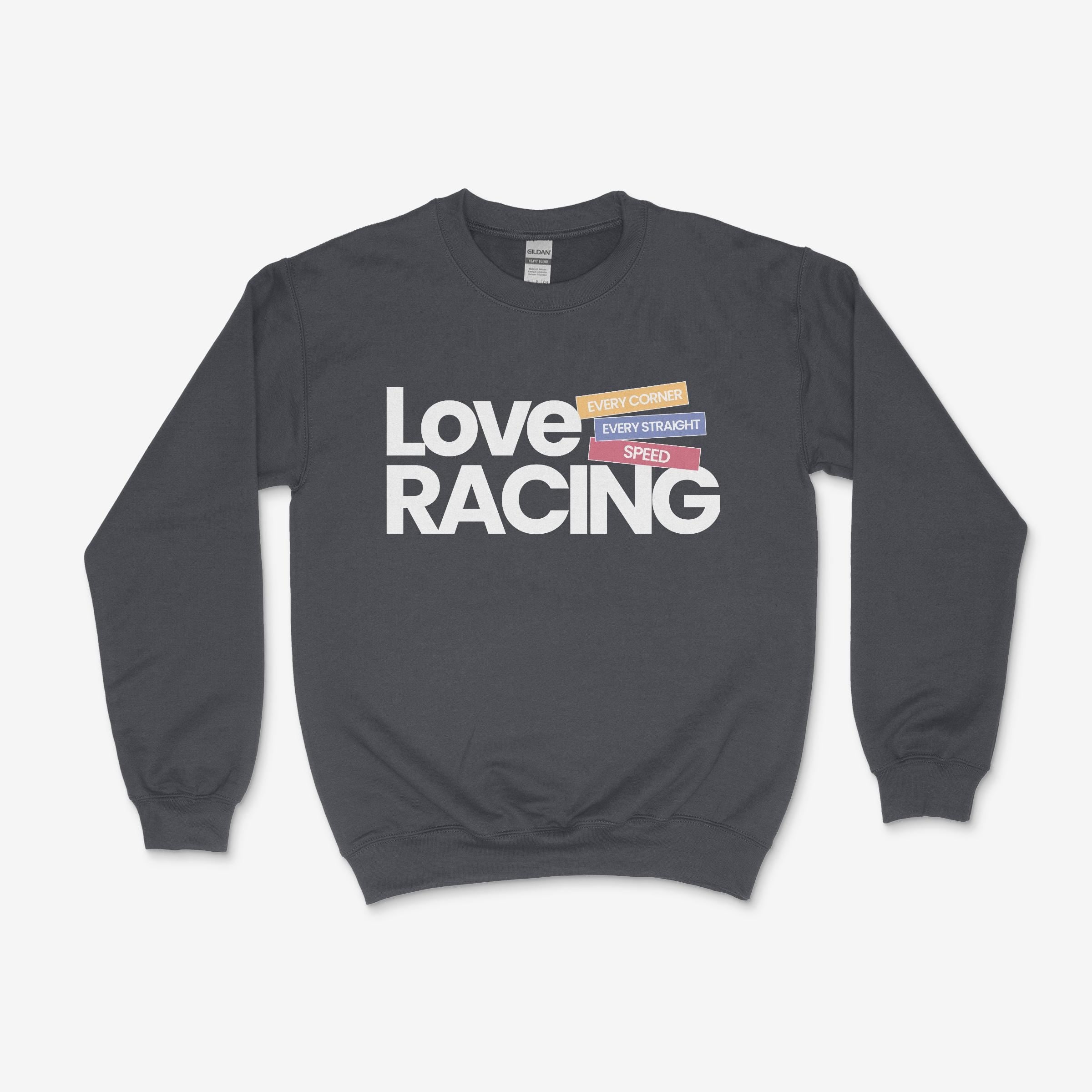 F1 Jumper – Love Racing Crewneck Sweatshirt | Formula 1 Gift for Him or Her | Motorsport Fan Clothing | Unisex Racing Sweater | UK Seller