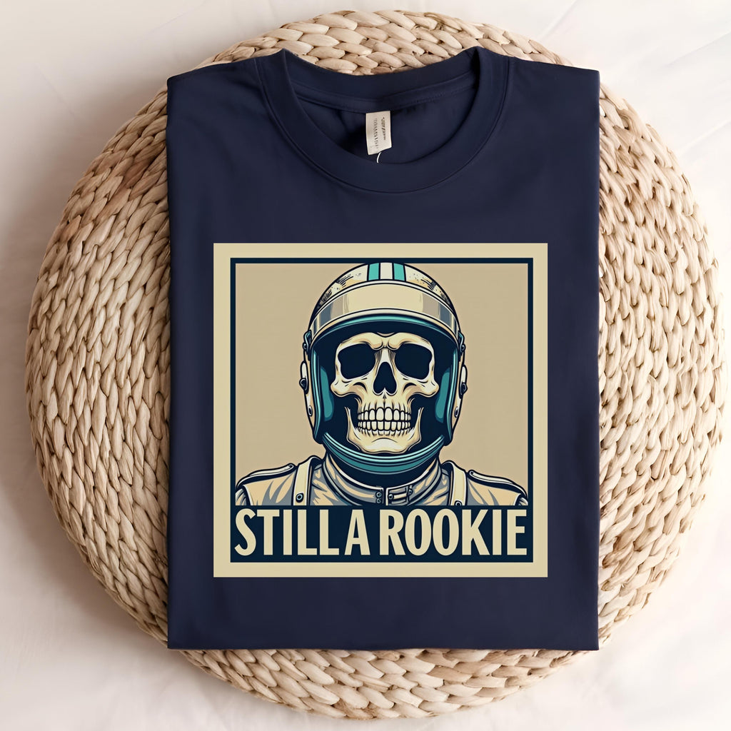 Funny F1 Skull Rookie Tee: Motorsport Racing T-Shirt