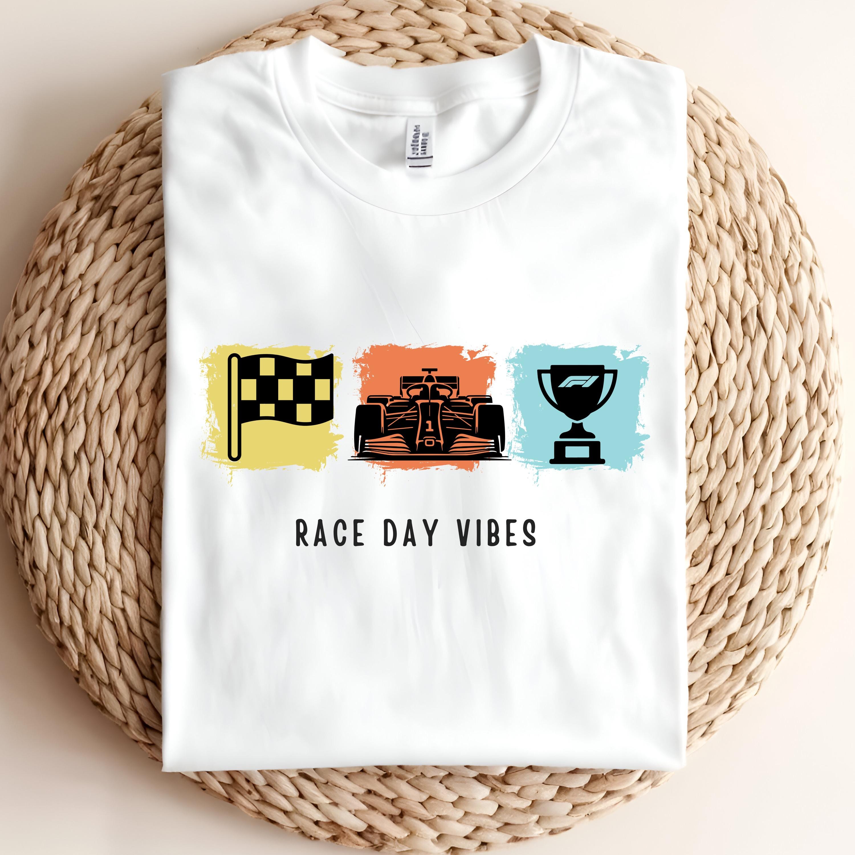 F1 Race Day T-Shirt: Checkered Flag Motorsport Fan Tee