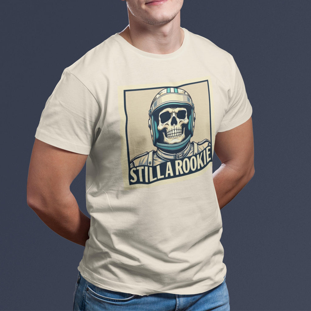 Funny F1 Skull Rookie Tee: Motorsport Racing T-Shirt