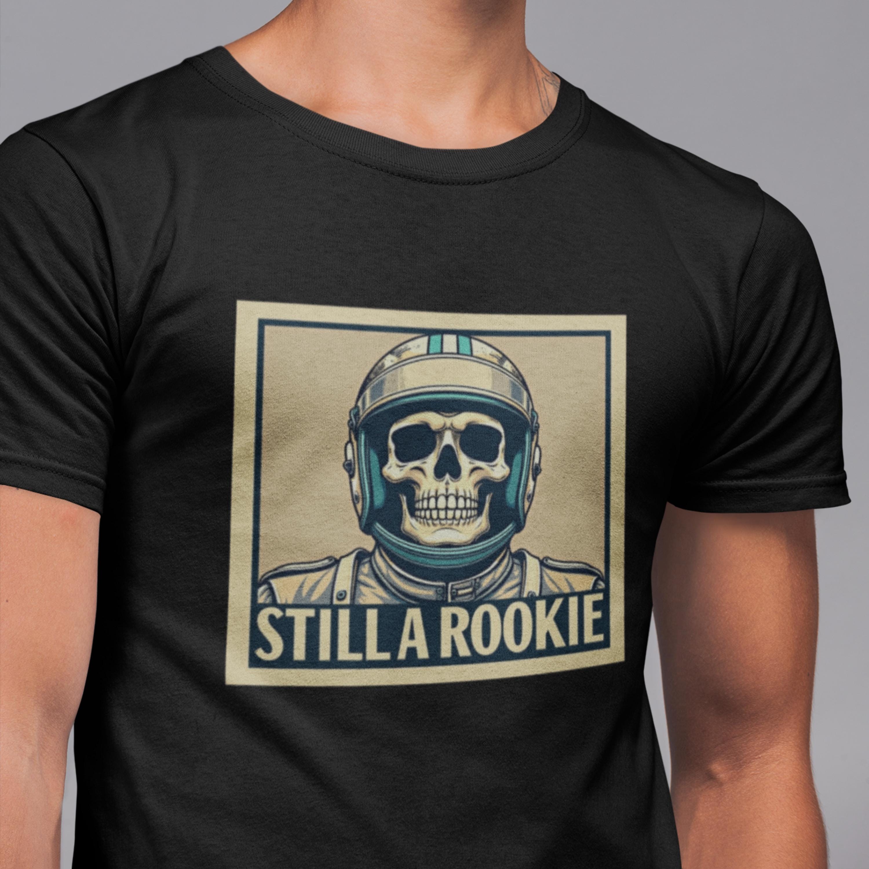 Funny F1 Skull Rookie Tee: Motorsport Racing T-Shirt