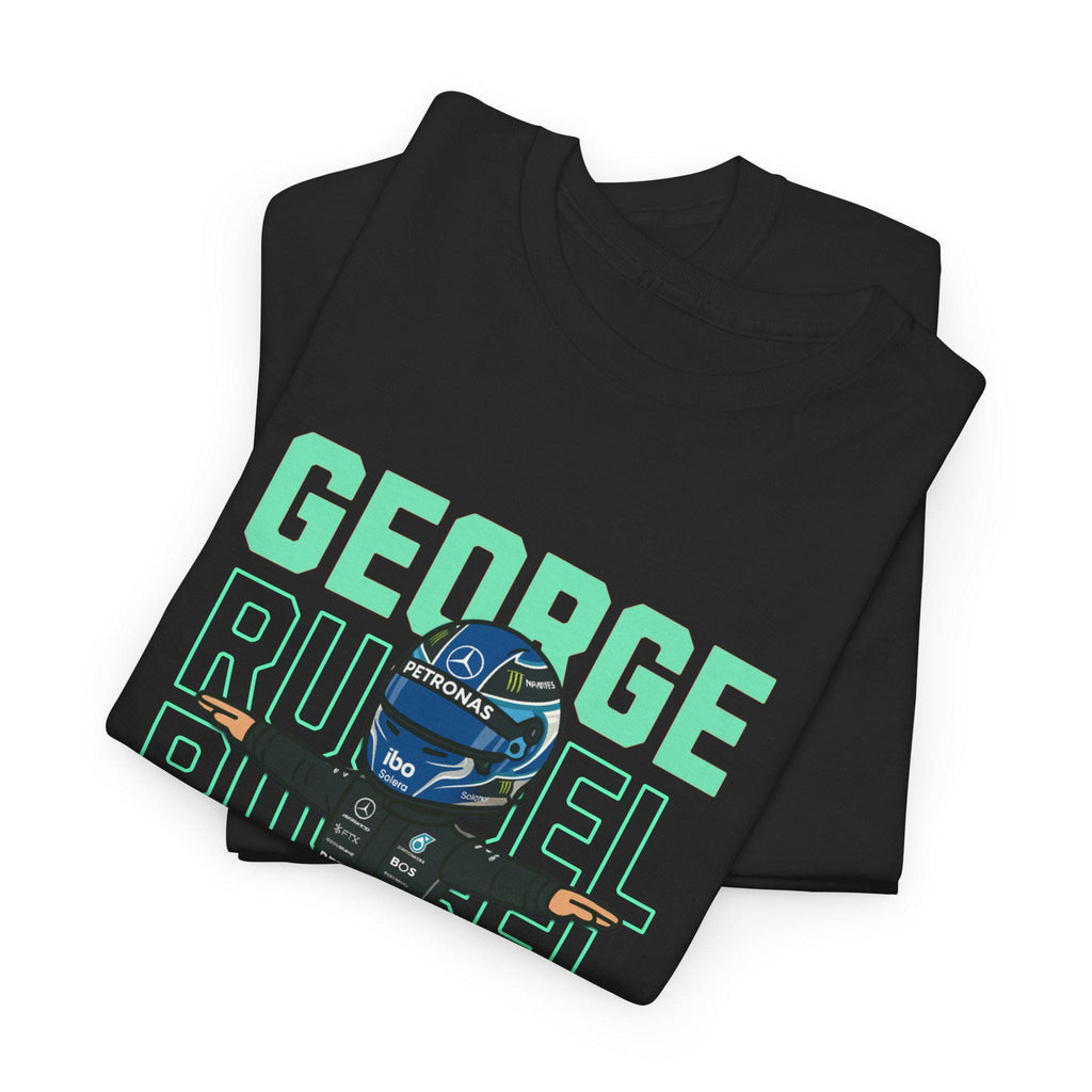 George Russell Mr Saturday T-Shirt | Cartoon F1 Tee | Formula 1 Gift for Racing Fans | Mercedes Driver Funny Shirt | Motorsport Merch