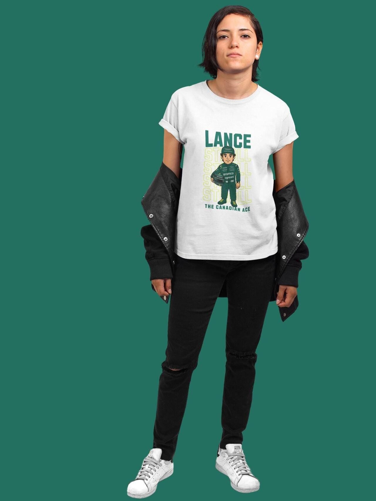 Lance Stroll F1 T-Shirt: Aston Martin Racing Graphic Tee