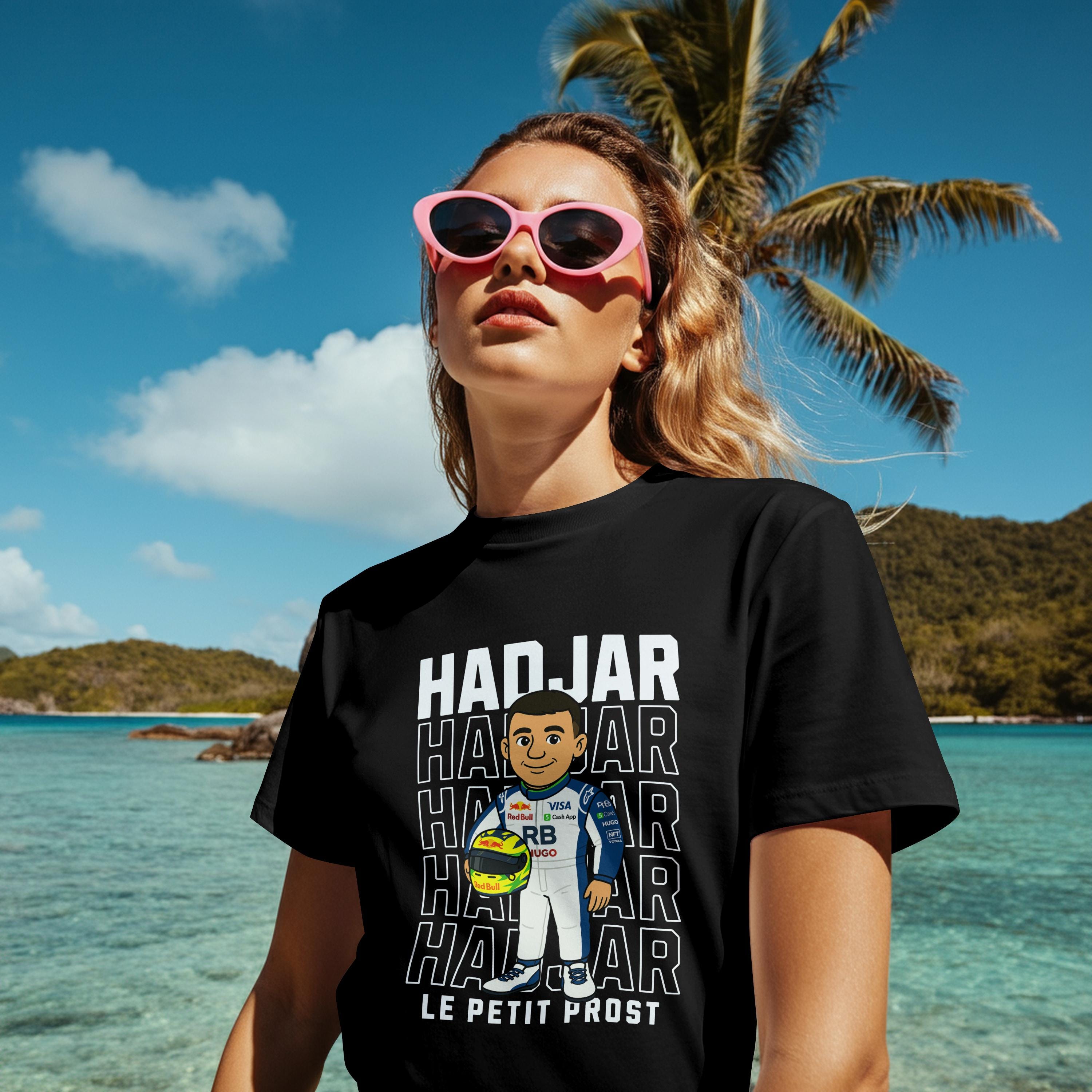 Isaack Hadjar F1 T-Shirt – Le Petit Prost Unisex Cartoon Tee | Formula 1 100% Cotton Shirt S–XXL | Motorsport Fan Apparel