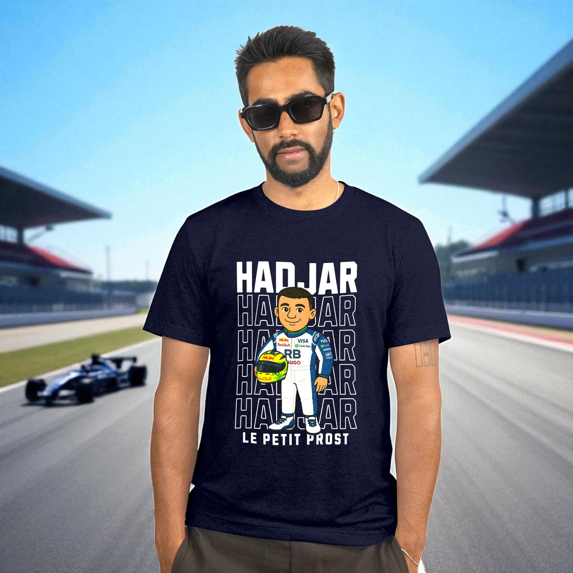 Isaack Hadjar F1 T-Shirt – Le Petit Prost Unisex Cartoon Tee | Formula 1 100% Cotton Shirt S–XXL | Motorsport Fan Apparel