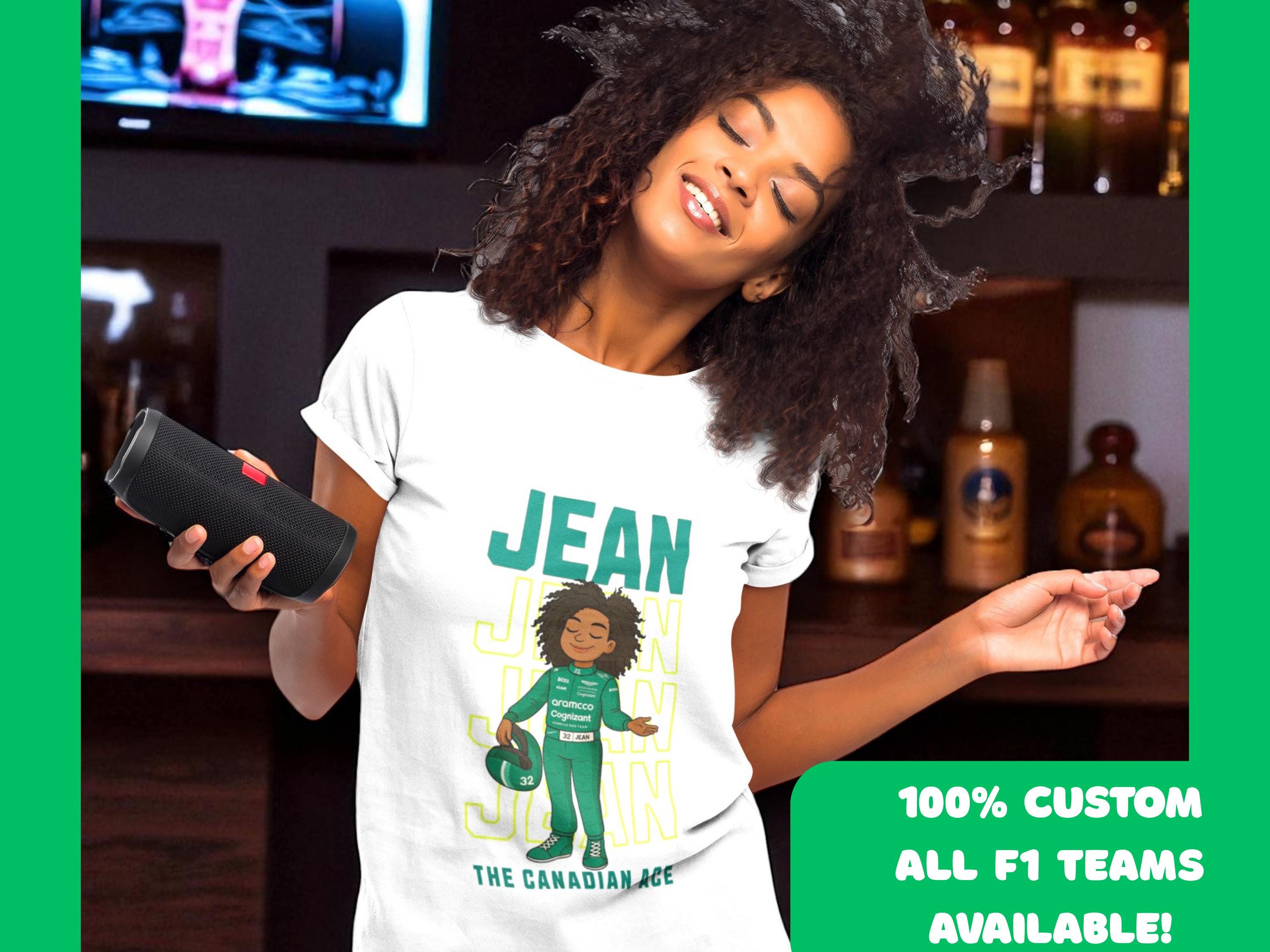 Personalised F1 Cartoon Driver T-Shirt | Turn Into a Formula 1 Driver | Custom Team, Name, Number & Text | Unique Motorsport Gift UK