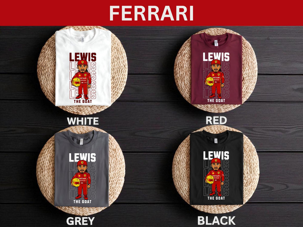 Personalised F1 Cartoon Driver T-Shirt | Turn Into a Formula 1 Driver | Custom Team, Name, Number & Text | Unique Motorsport Gift UK