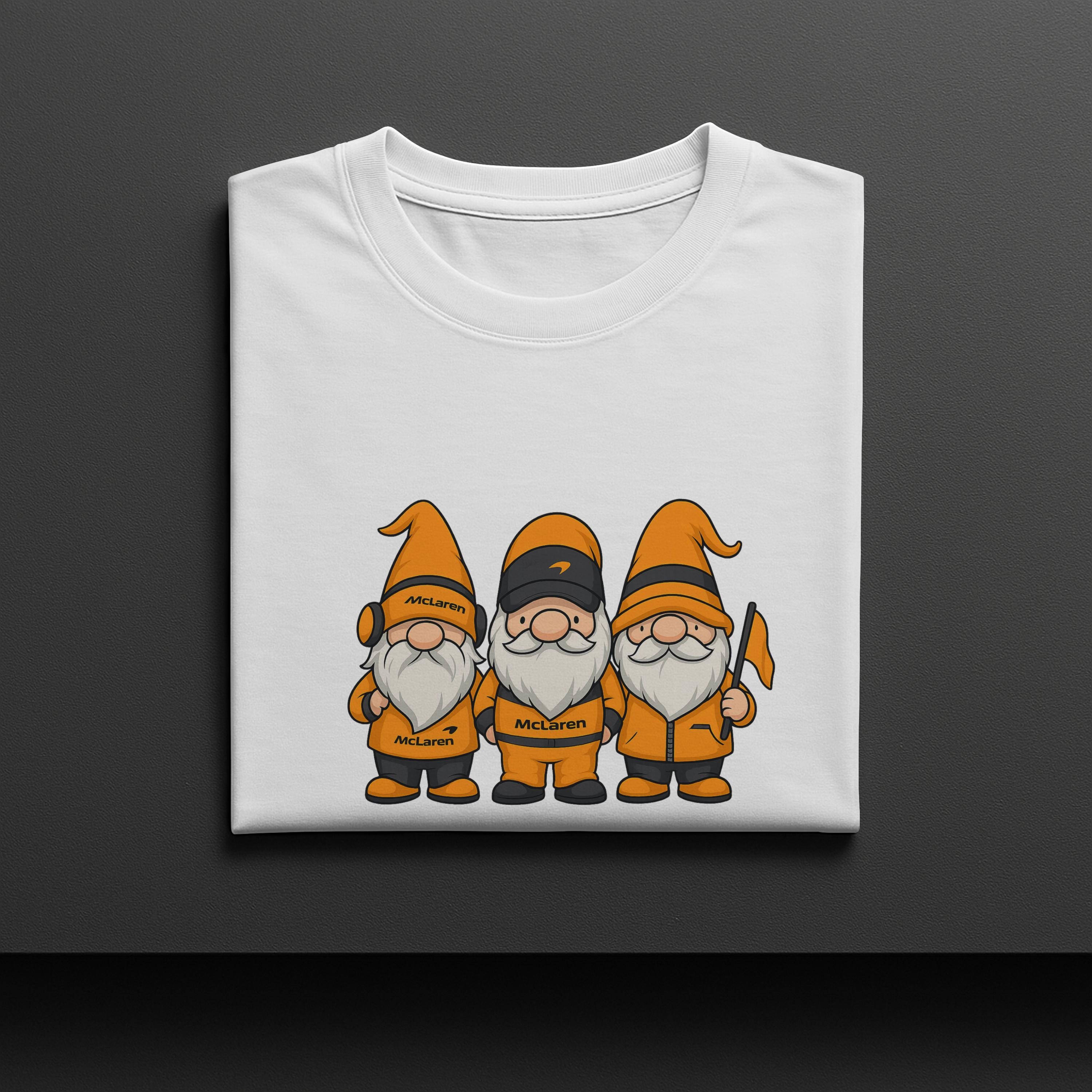 McLaren Racing Gnomes Shirt | Funny F1 T-Shirt & Sweatshirt | McLaren Formula 1 Fan Gift | Papaya Racing Apparel