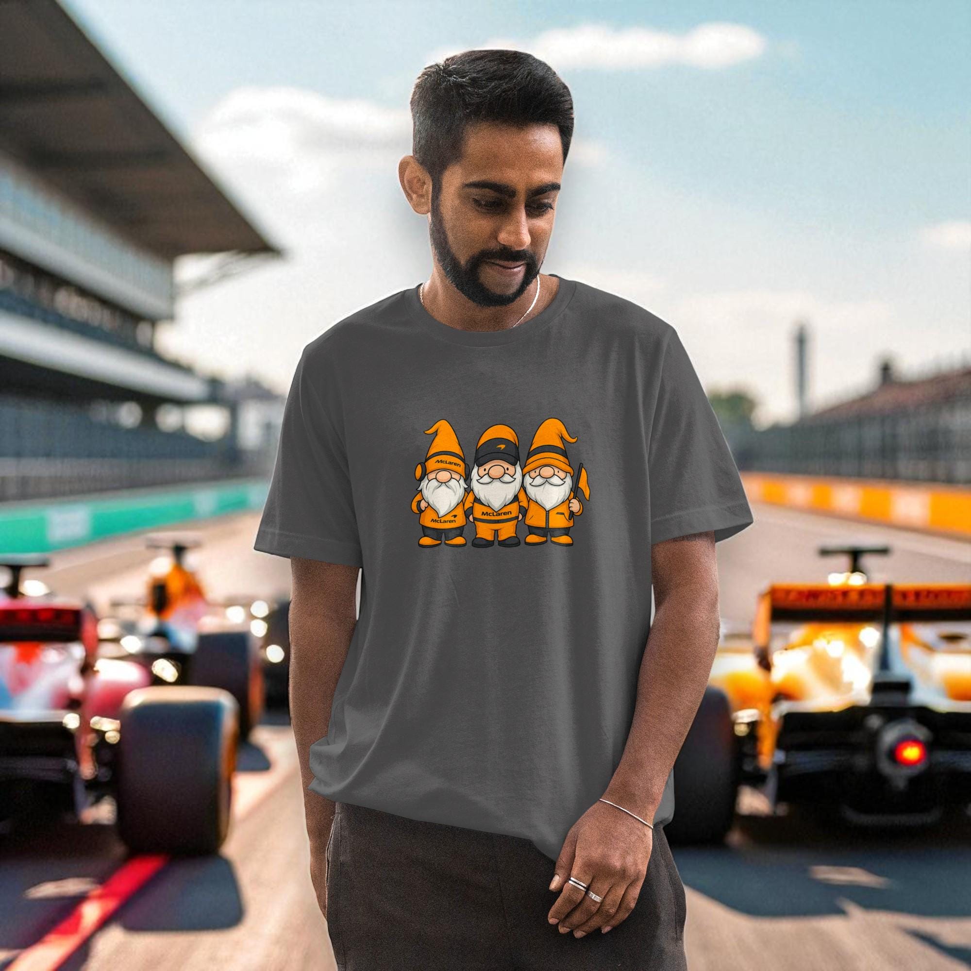 McLaren Racing Gnomes Shirt | Funny F1 T-Shirt & Sweatshirt | McLaren Formula 1 Fan Gift | Papaya Racing Apparel