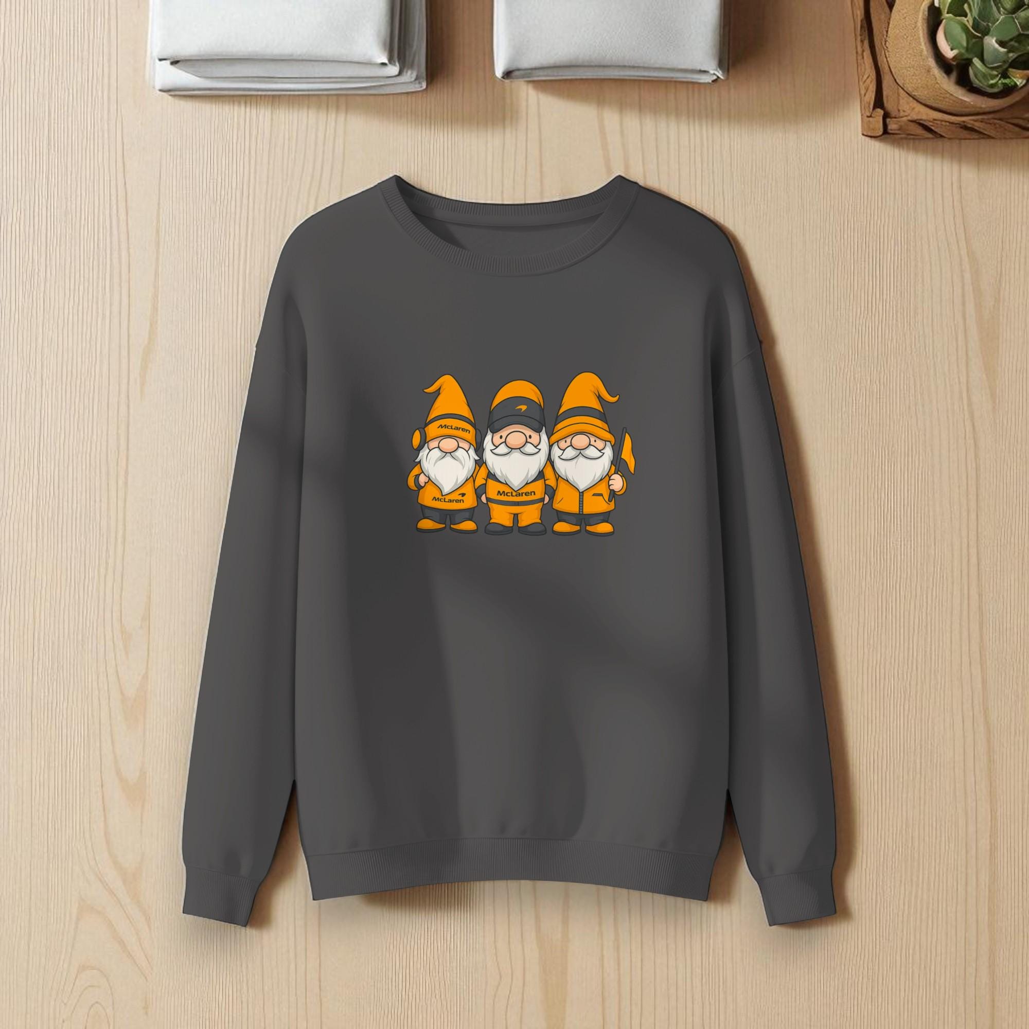 McLaren Racing Gnomes Shirt | Funny F1 T-Shirt & Sweatshirt | McLaren Formula 1 Fan Gift | Papaya Racing Apparel