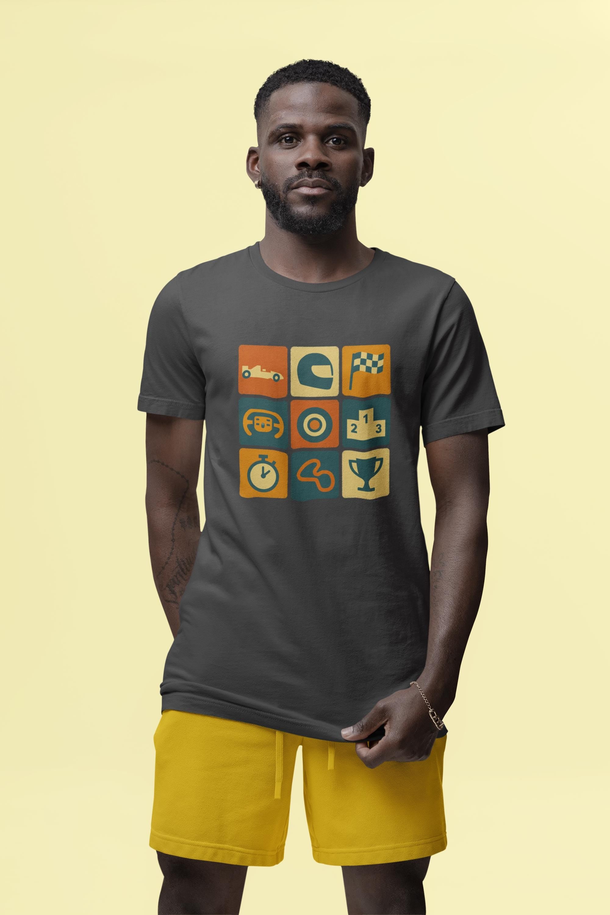 Retro Formula 1 Racing Icons T-Shirt: Vintage Motorsport Tee