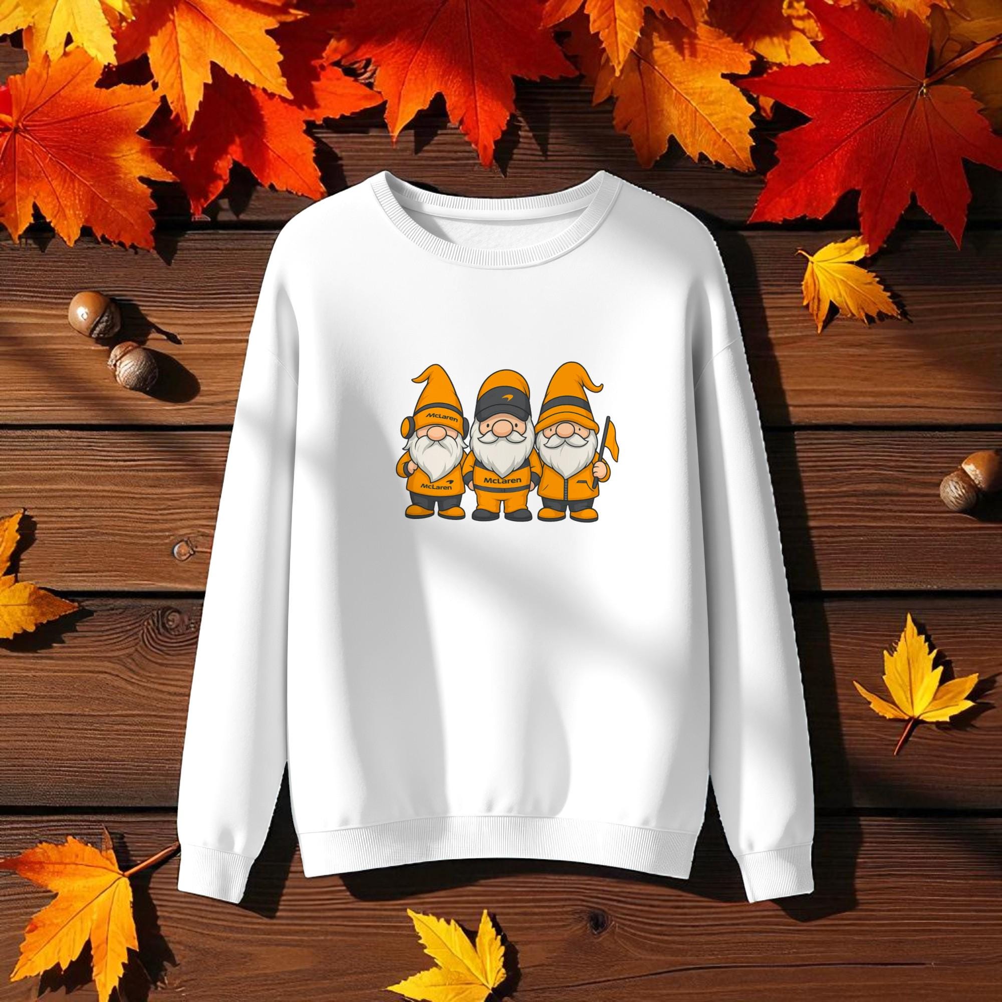 McLaren Racing Gnomes Shirt | Funny F1 T-Shirt & Sweatshirt | McLaren Formula 1 Fan Gift | Papaya Racing Apparel